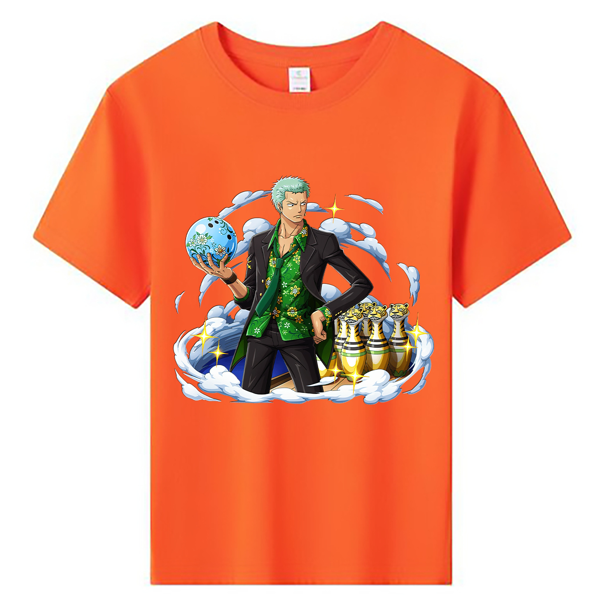 ワンピース ロロノア・ゾロ ONE PIECE Roronoa Zoro 綿100％キッズTシャツ（フロントプリント）