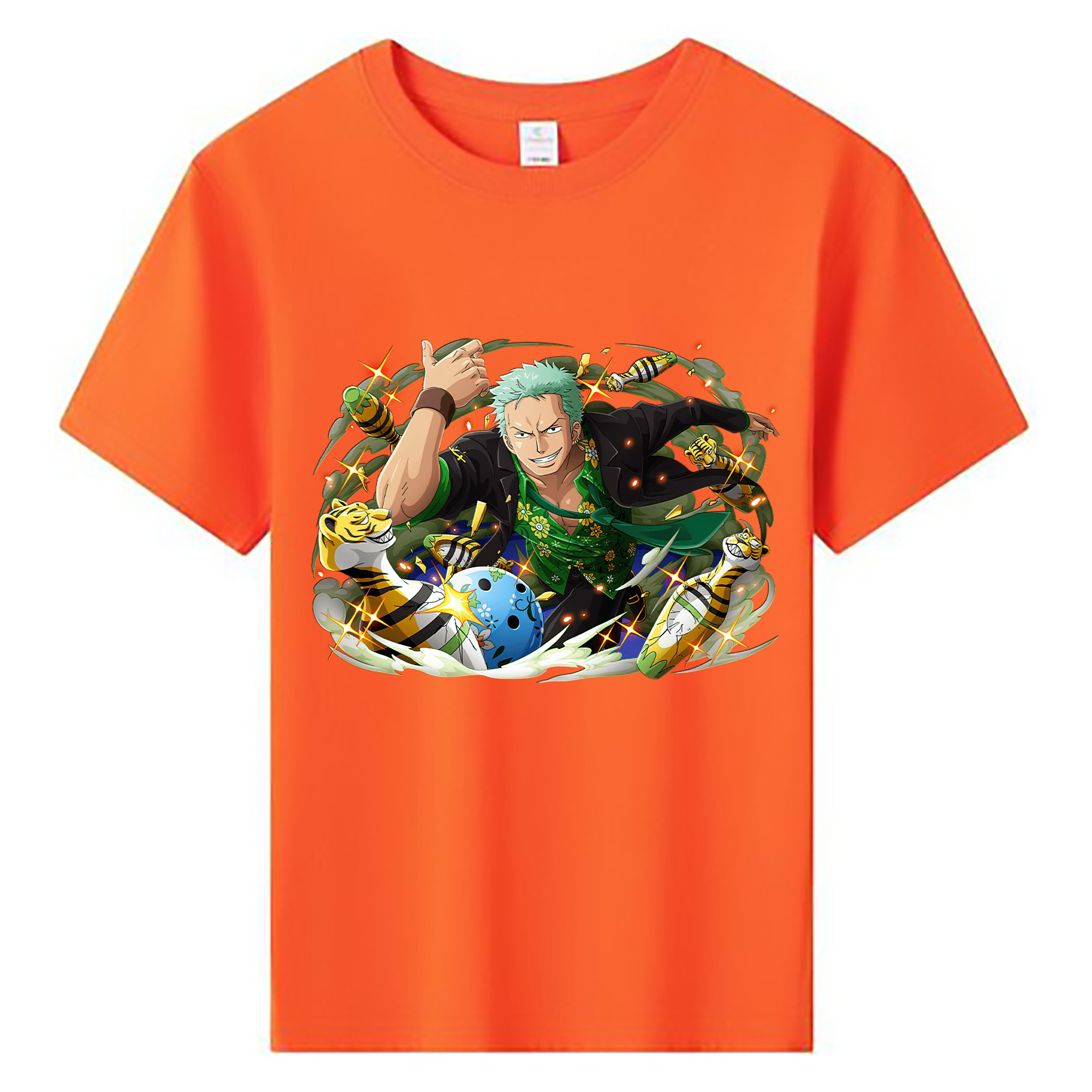 ワンピース ロロノア・ゾロ ONE PIECE Roronoa Zoro 綿100％キッズTシャツ（フロントプリント）