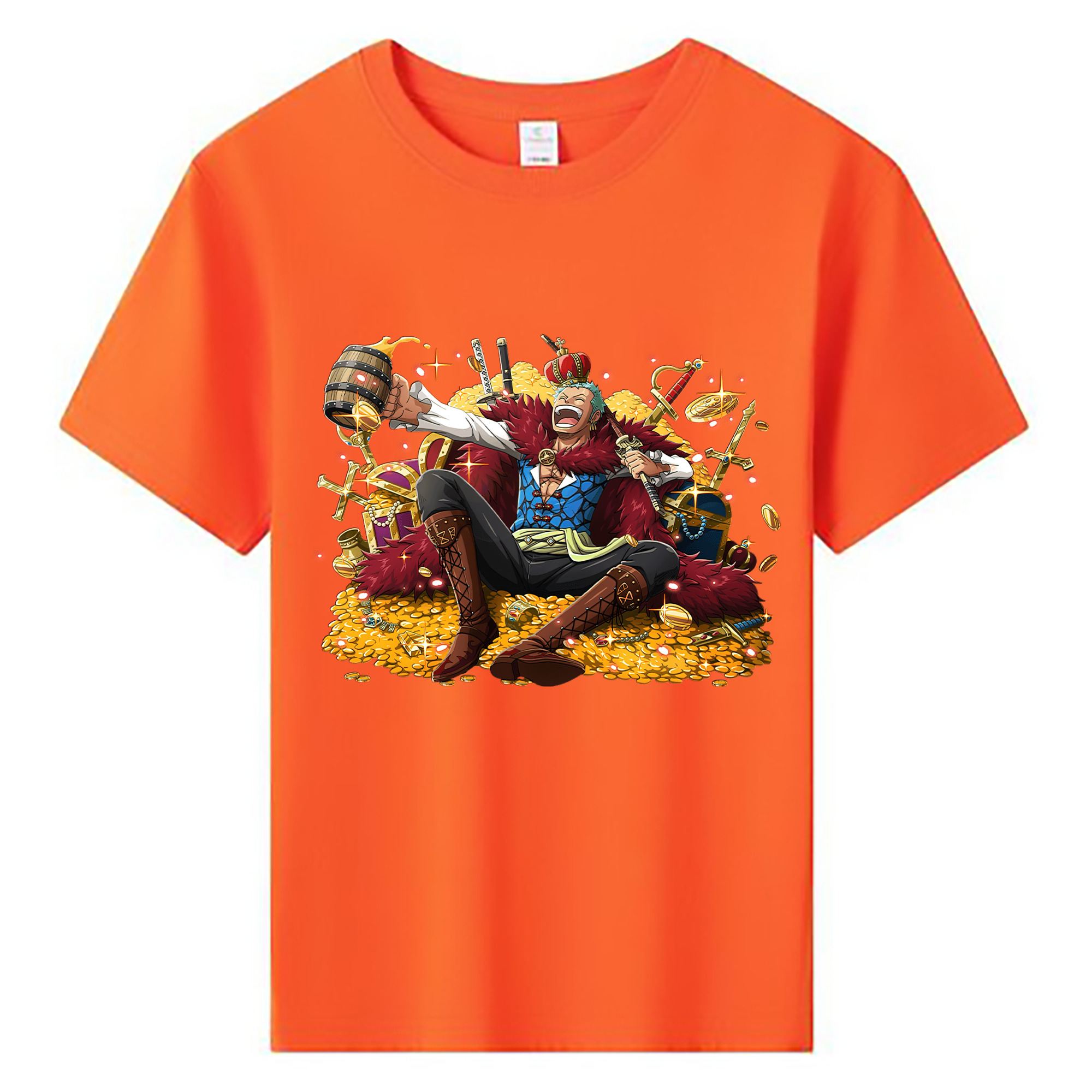 ワンピース ロロノア・ゾロ ONE PIECE Roronoa Zoro 綿100％キッズTシャツ（フロントプリント）