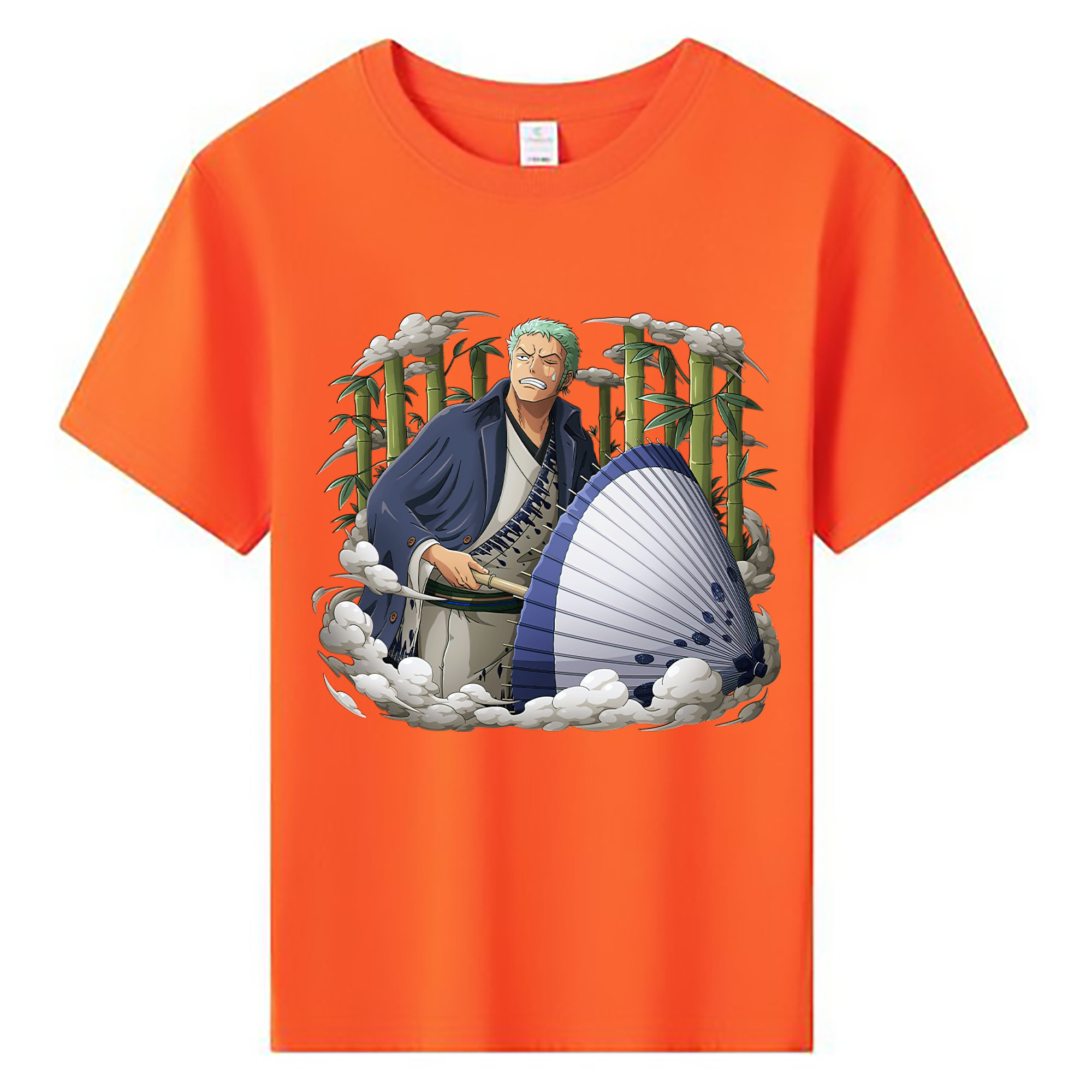 ワンピース ロロノア・ゾロ ONE PIECE Roronoa Zoro 綿100％キッズTシャツ（フロントプリント）