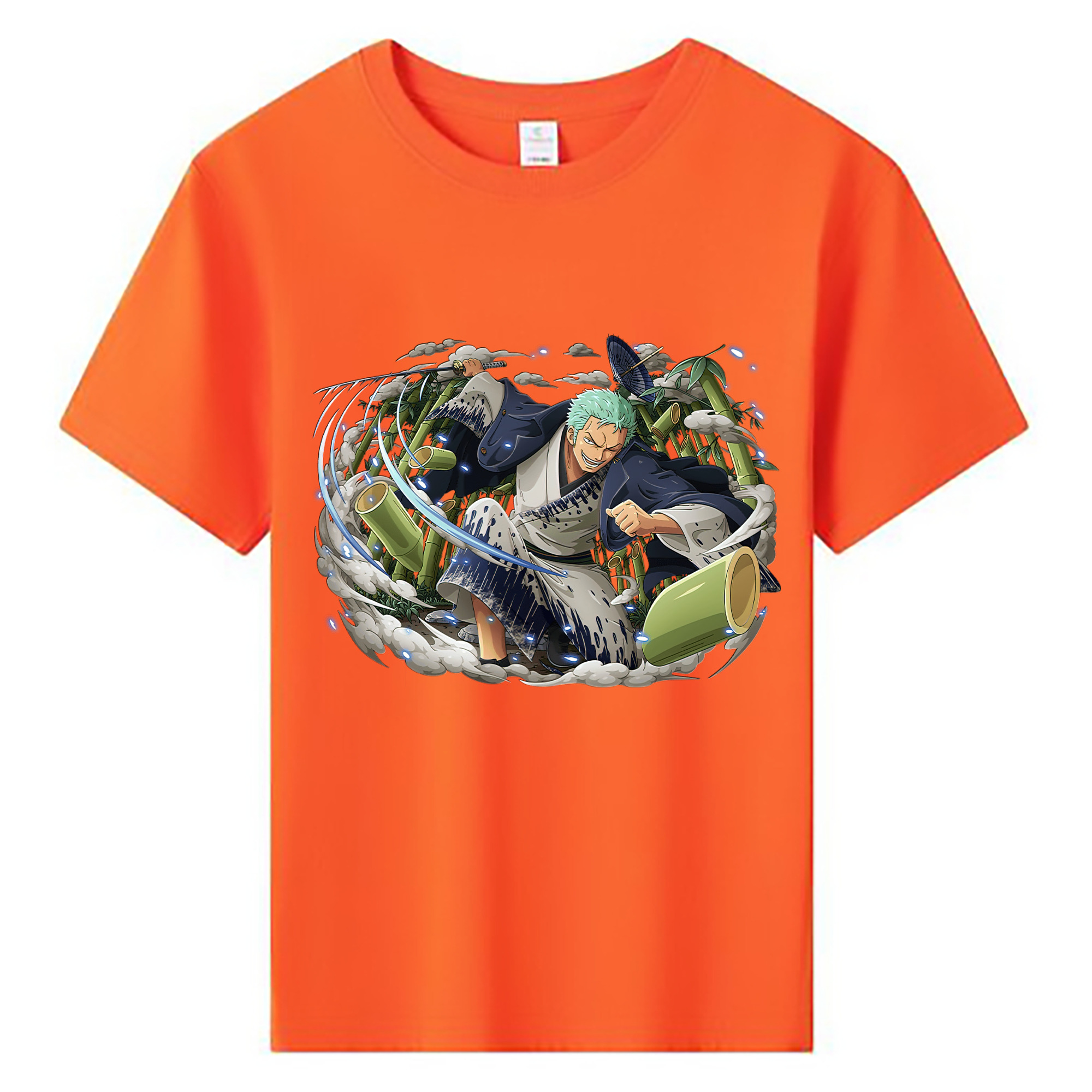 ワンピース ロロノア・ゾロ ONE PIECE Roronoa Zoro 綿100％キッズTシャツ（フロントプリント）