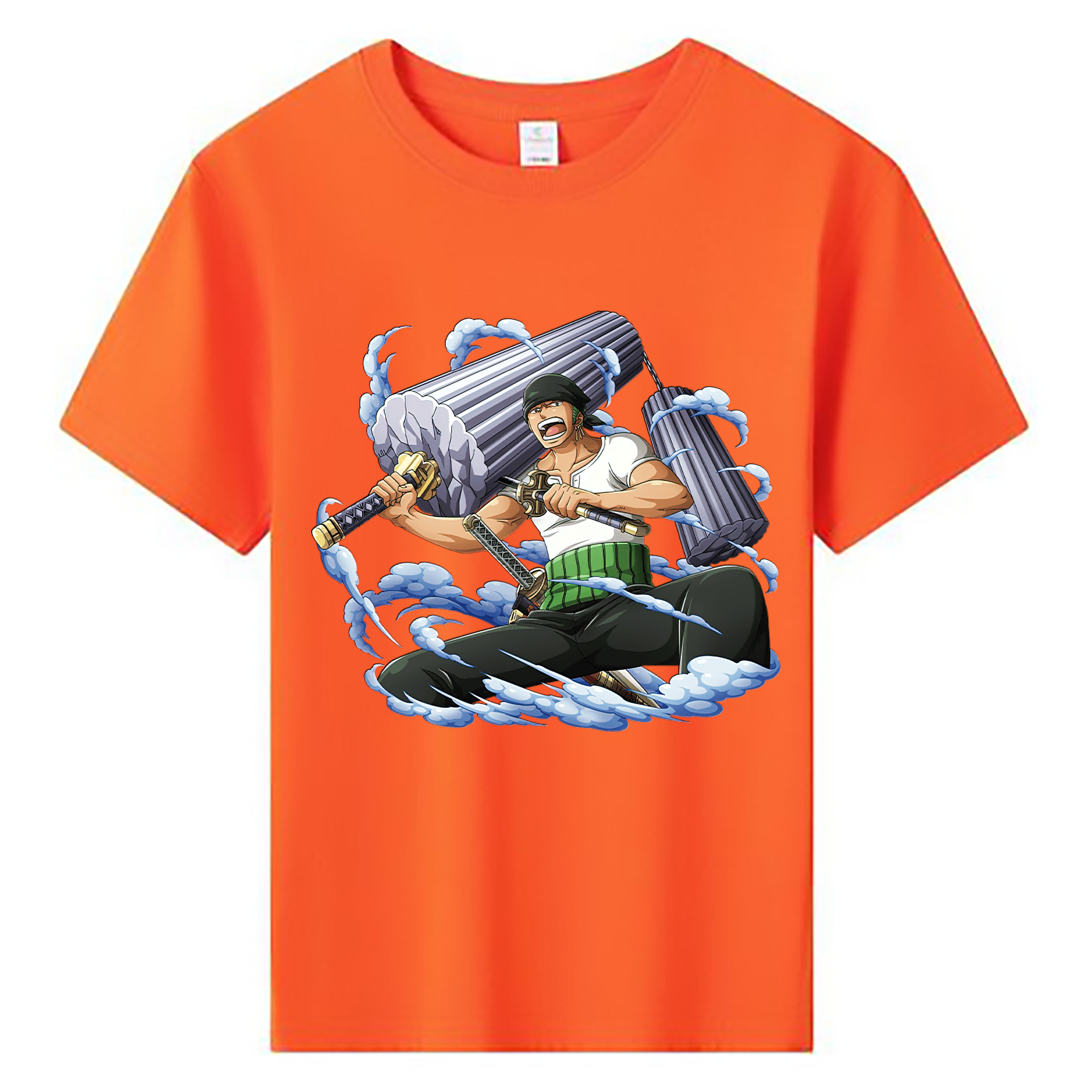 ワンピース ロロノア・ゾロ ONE PIECE Roronoa Zoro 綿100％キッズTシャツ（フロントプリント）
