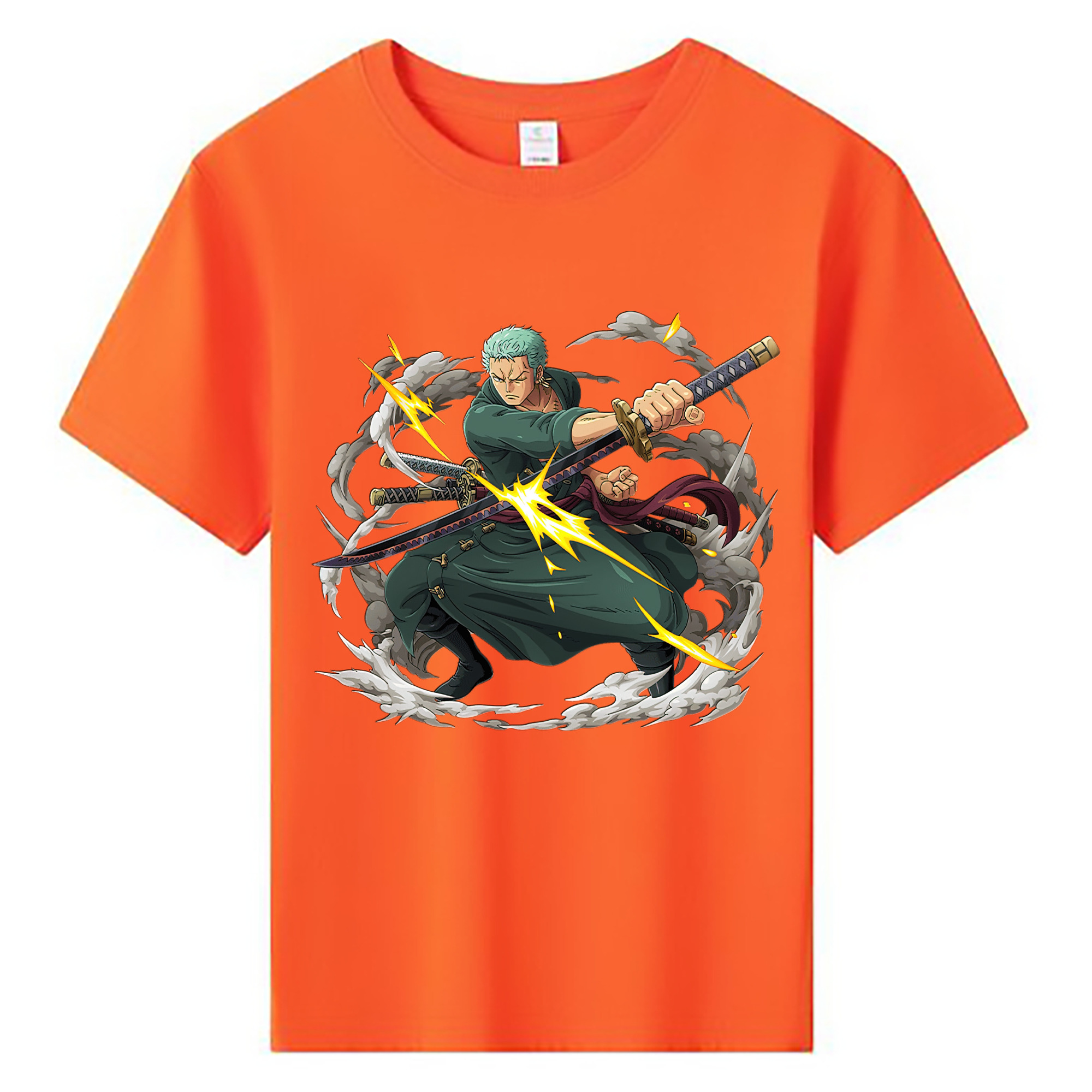 ワンピース ロロノア・ゾロ ONE PIECE Roronoa Zoro 綿100％キッズTシャツ（フロントプリント）