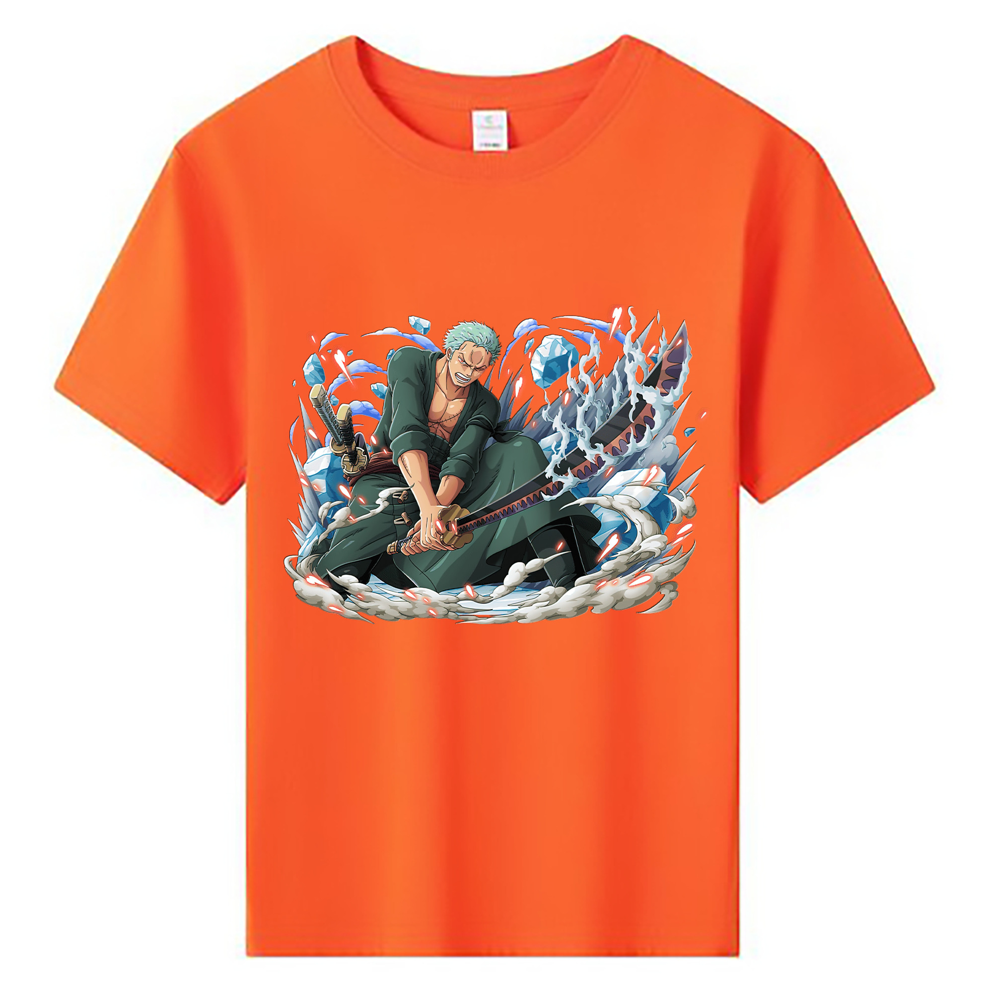 ワンピース ロロノア・ゾロ ONE PIECE Roronoa Zoro 綿100％キッズTシャツ（フロントプリント）
