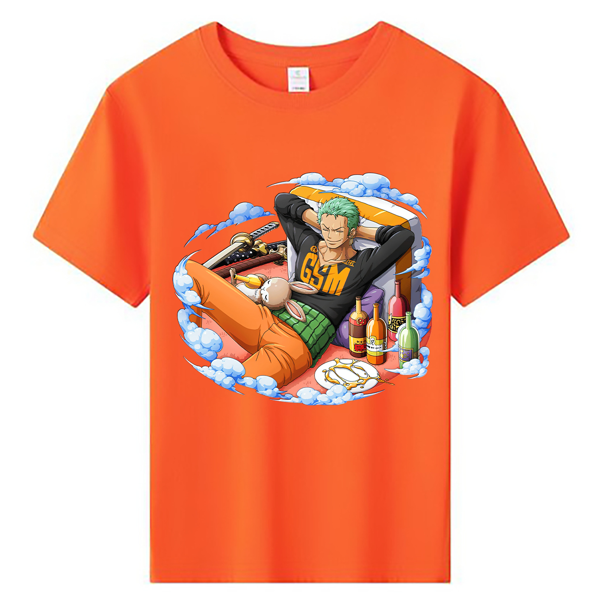 ワンピース ロロノア・ゾロ ONE PIECE Roronoa Zoro 綿100％キッズTシャツ（フロントプリント）