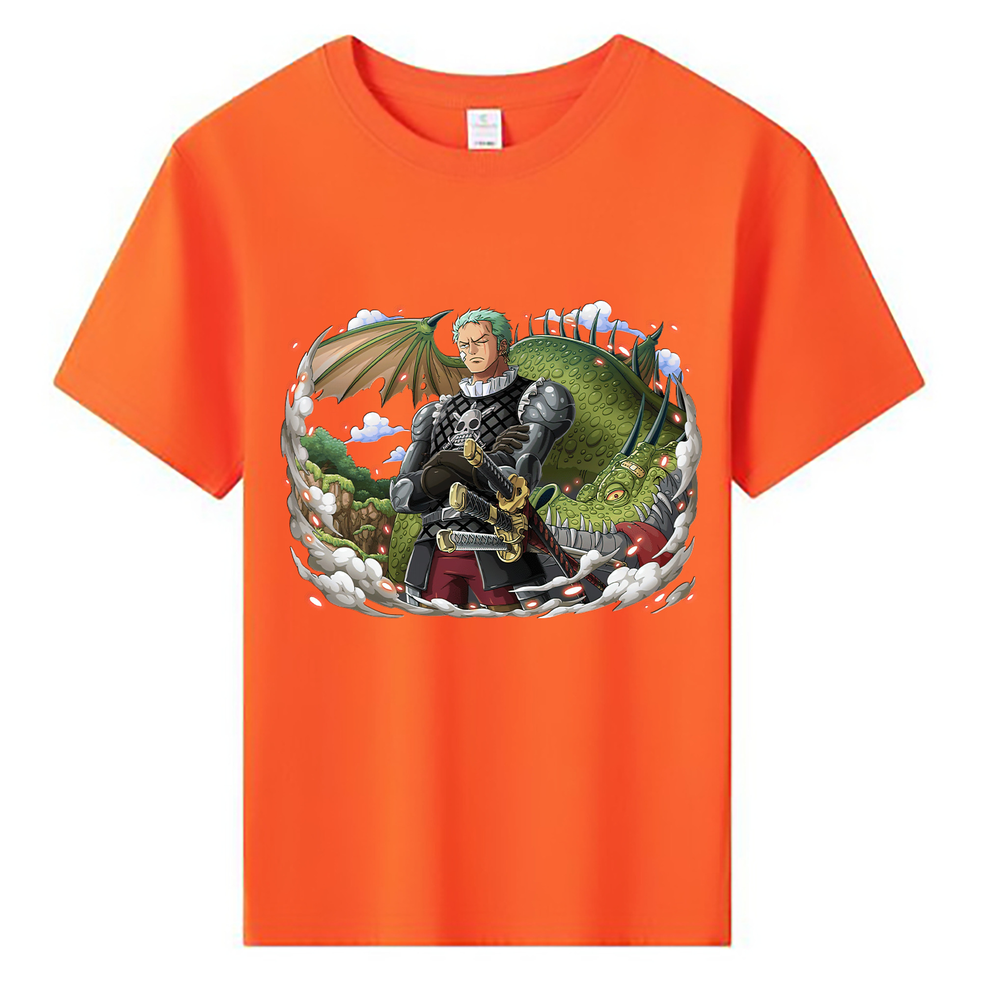 ワンピース ロロノア・ゾロ ONE PIECE Roronoa Zoro 綿100％キッズTシャツ（フロントプリント）