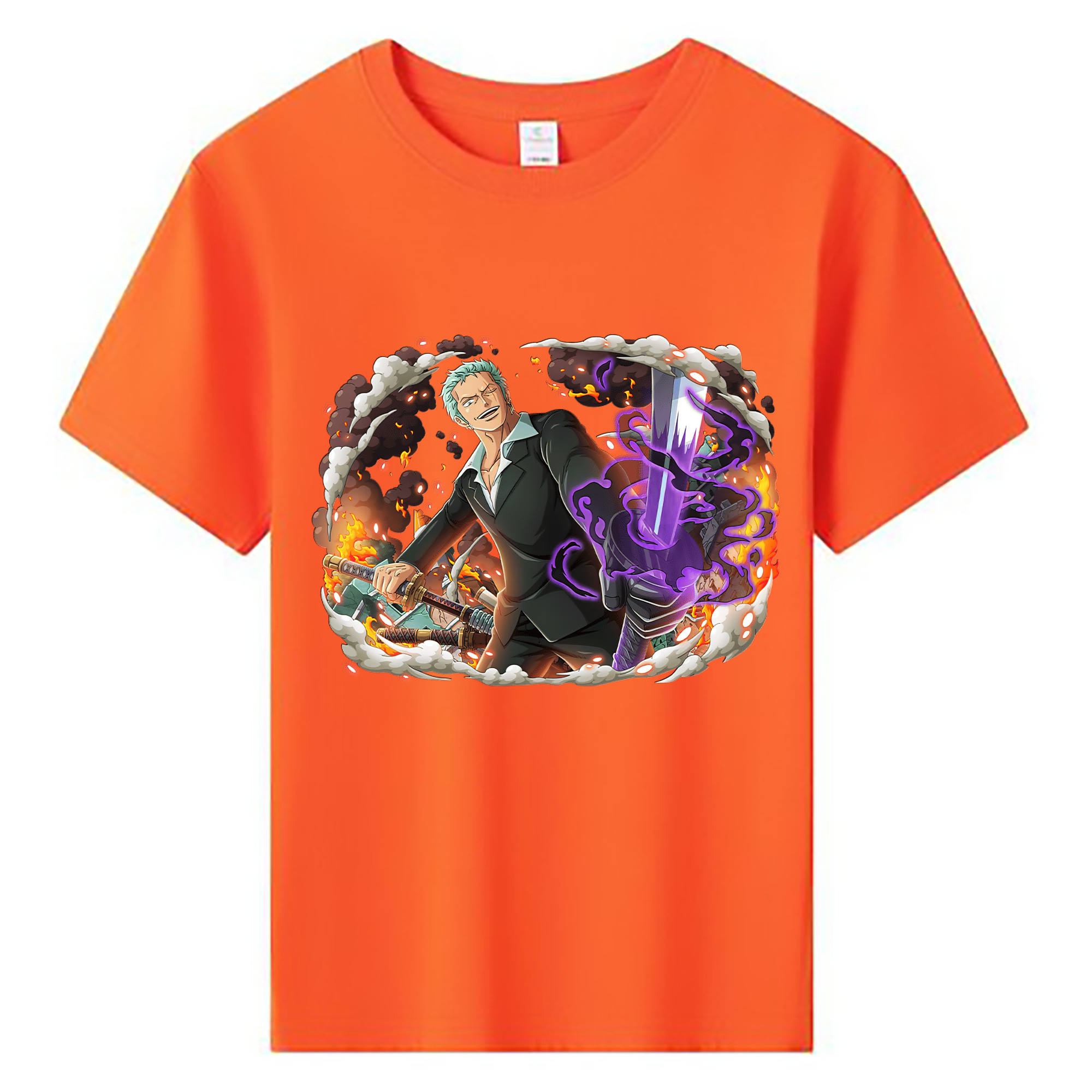 ワンピース ロロノア・ゾロ ONE PIECE Roronoa Zoro 綿100％キッズTシャツ（フロントプリント）
