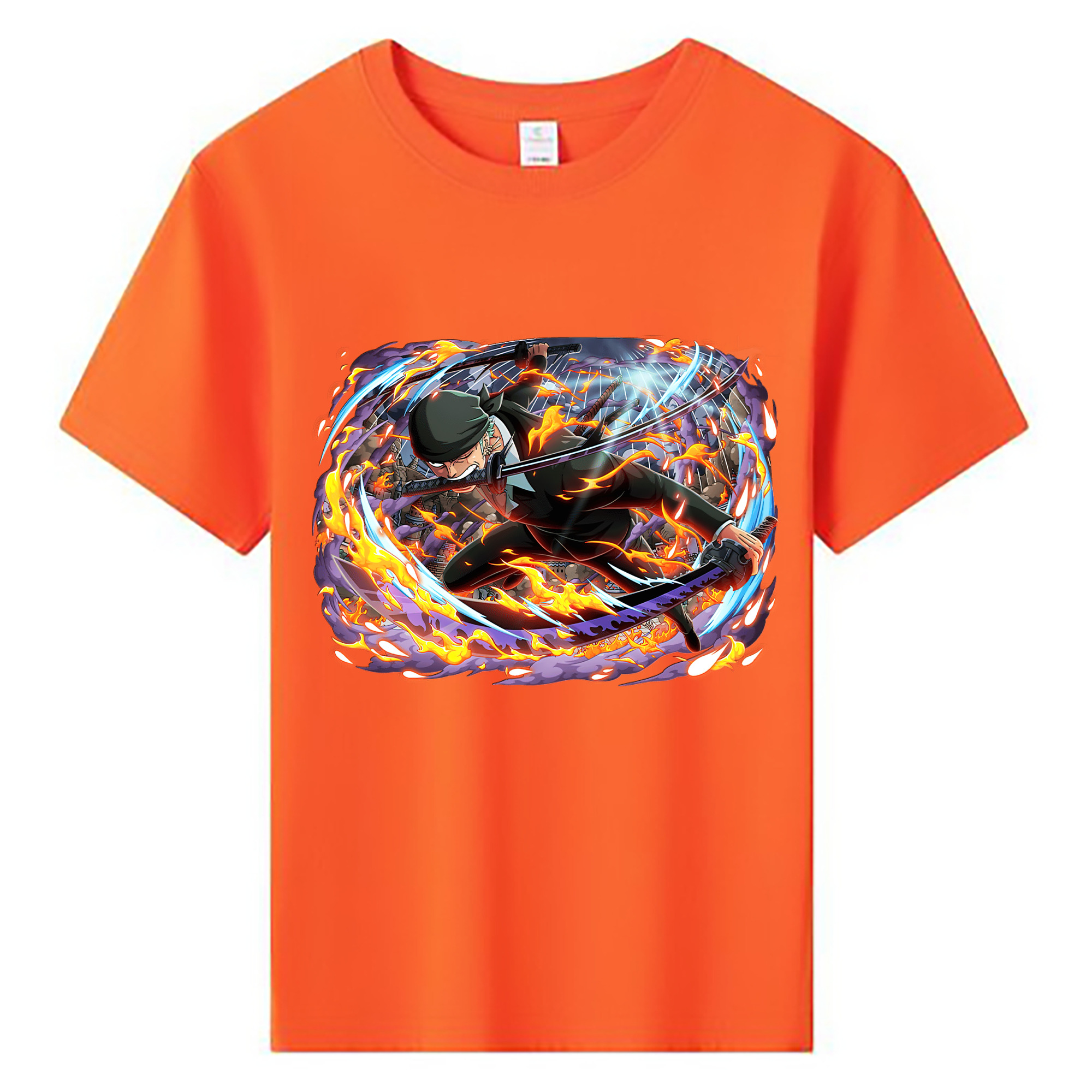 ワンピース ロロノア・ゾロ ONE PIECE Roronoa Zoro 綿100％キッズTシャツ（フロントプリント）