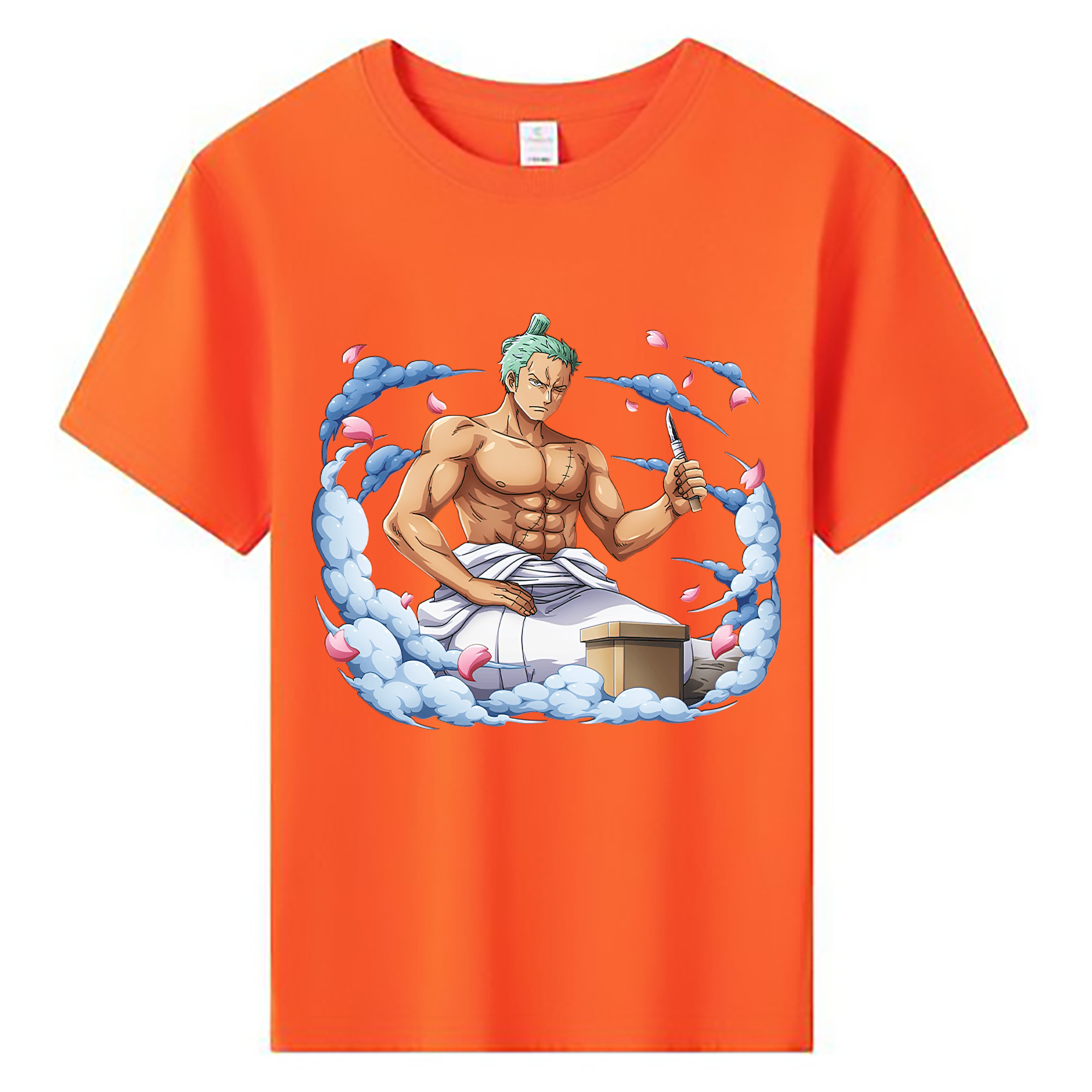ワンピース ロロノア・ゾロ ONE PIECE Roronoa Zoro 綿100％キッズTシャツ（フロントプリント）