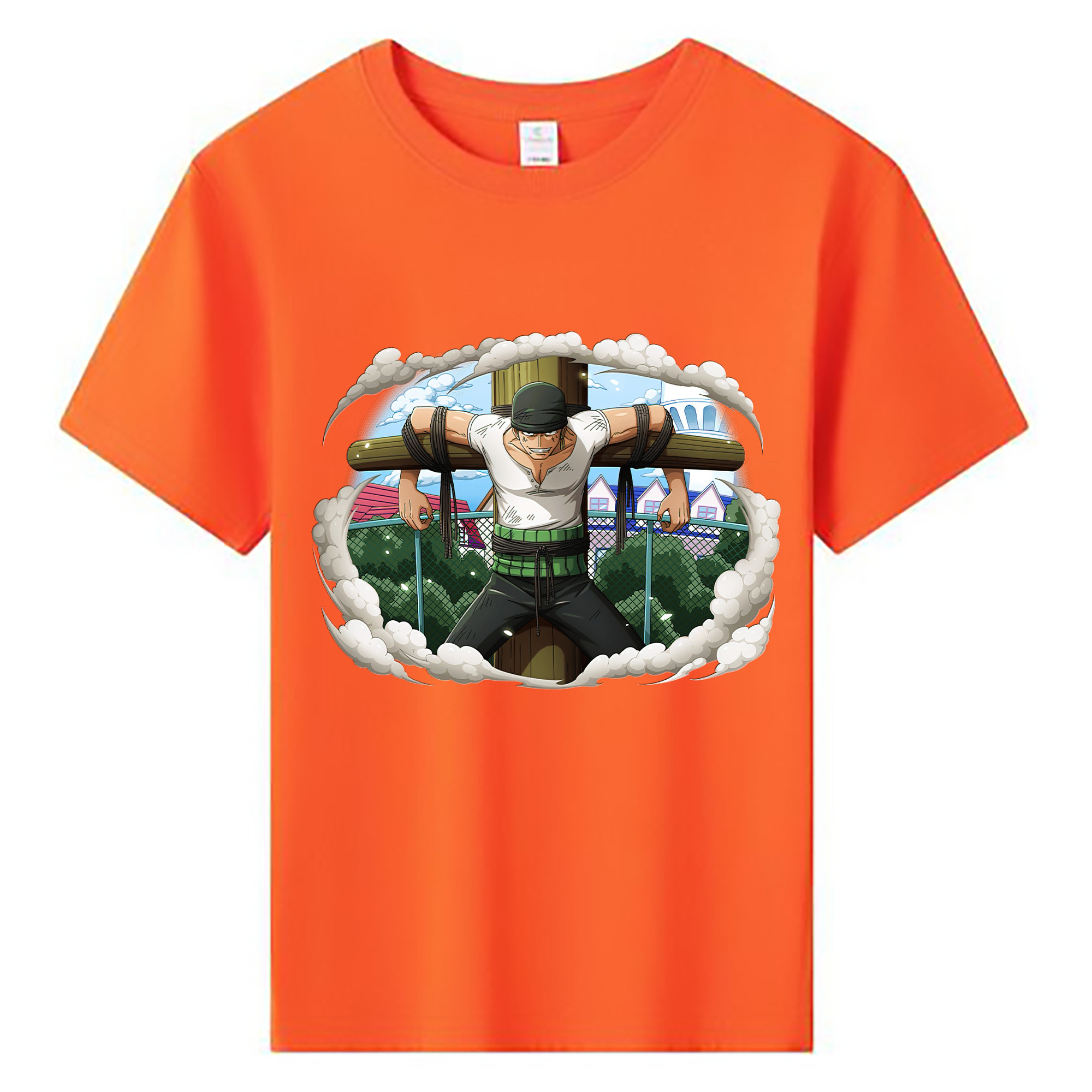 ワンピース ロロノア・ゾロ ONE PIECE Roronoa Zoro 綿100％キッズTシャツ（フロントプリント）