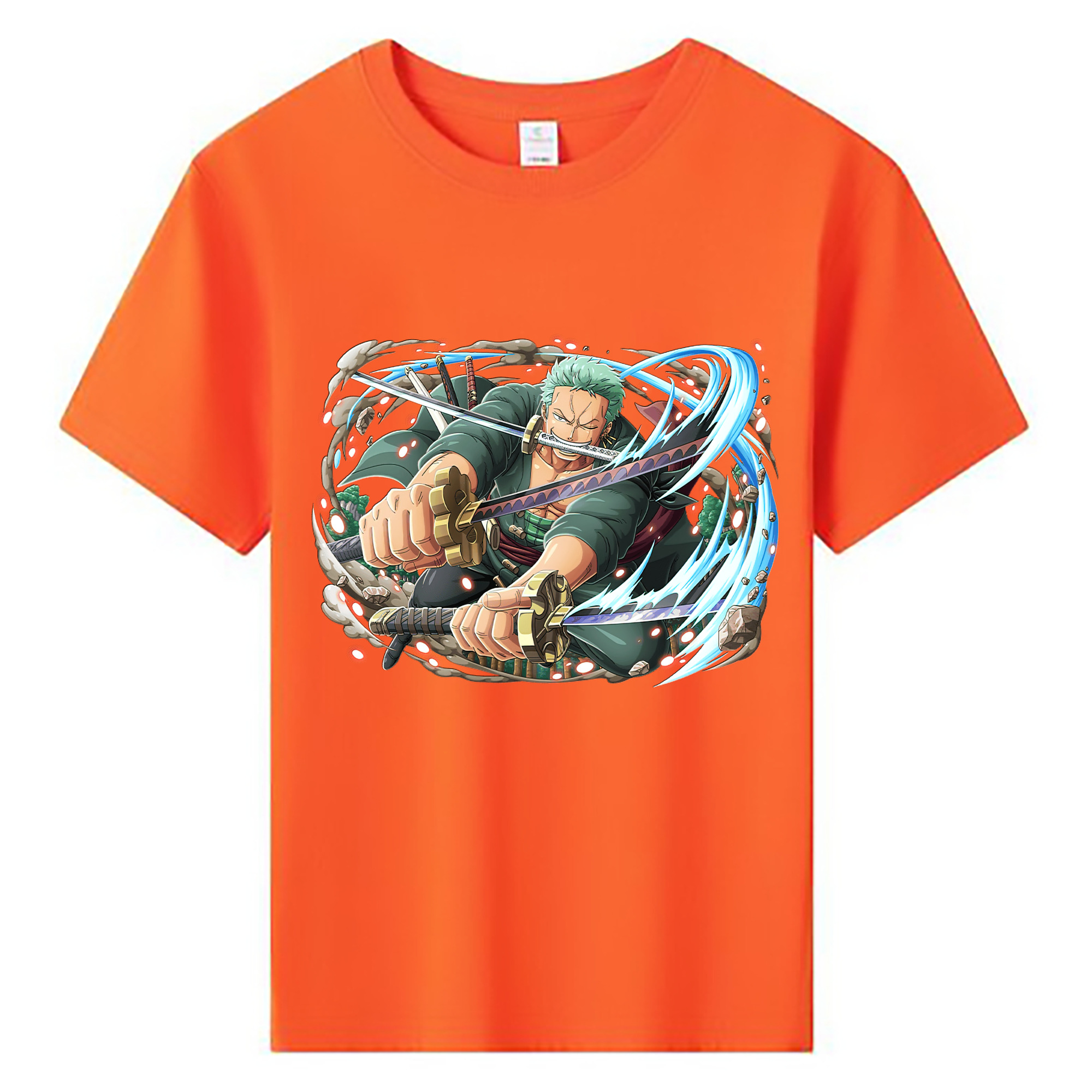 ワンピース ロロノア・ゾロ ONE PIECE Roronoa Zoro 綿100％キッズTシャツ（フロントプリント）