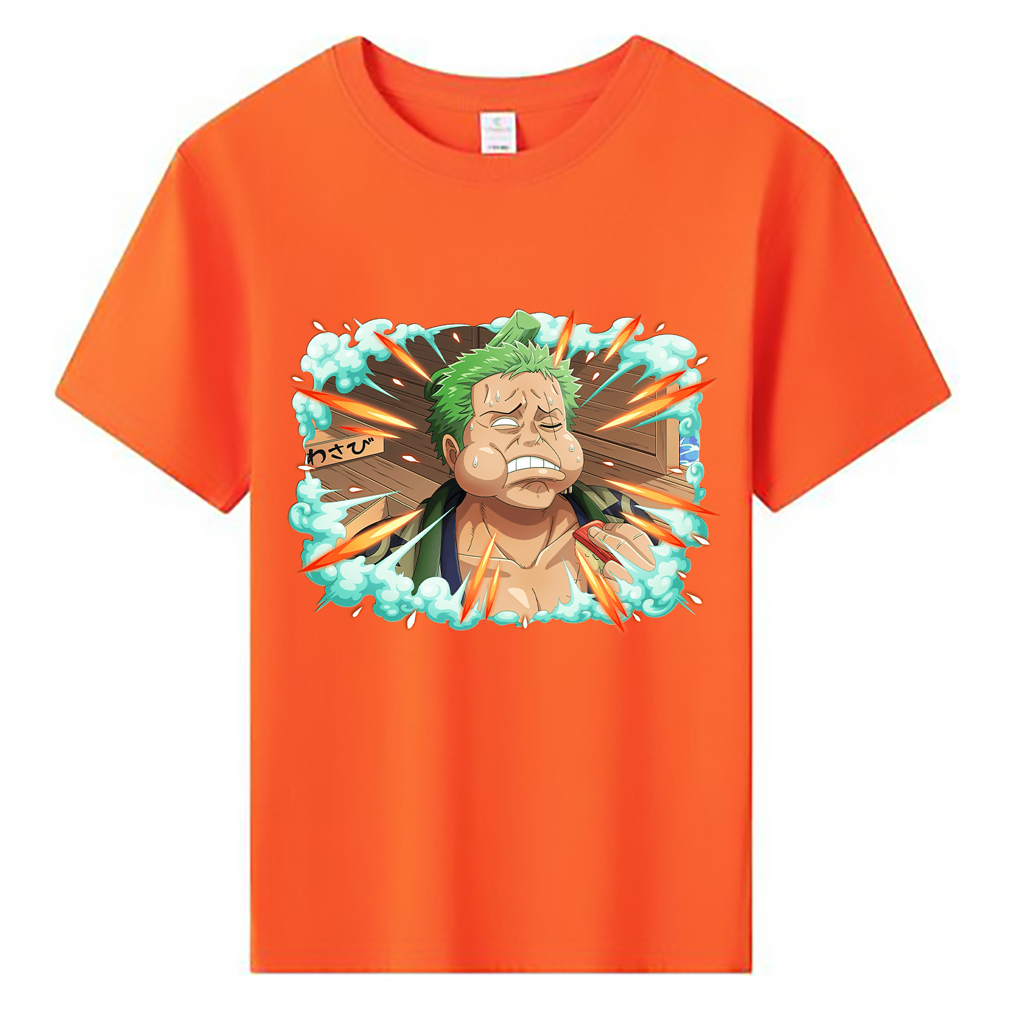 ワンピース ロロノア・ゾロ ONE PIECE Roronoa Zoro 綿100％キッズTシャツ（フロントプリント）