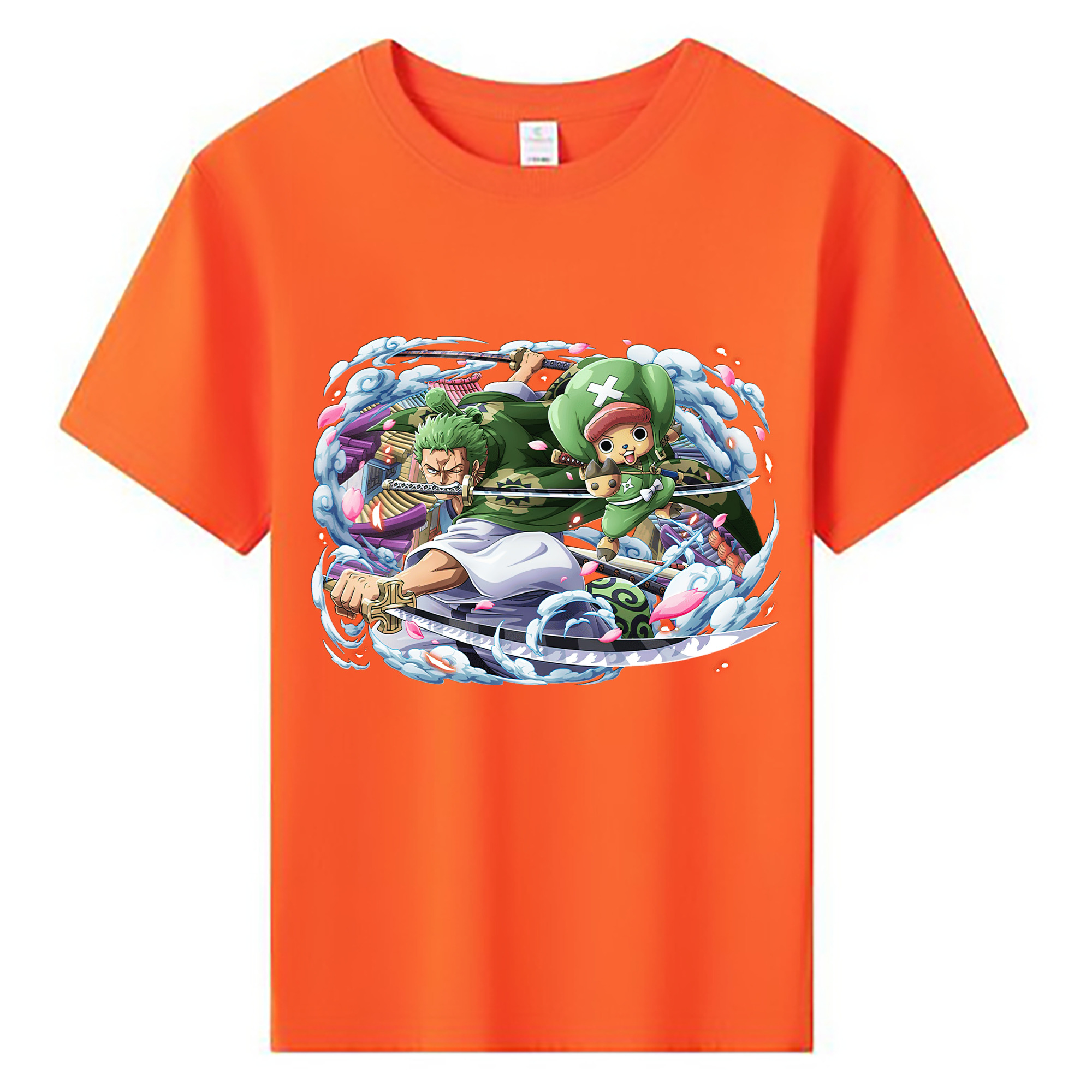 ワンピース ロロノア・ゾロ ONE PIECE Roronoa Zoro 綿100％キッズTシャツ（フロントプリント）