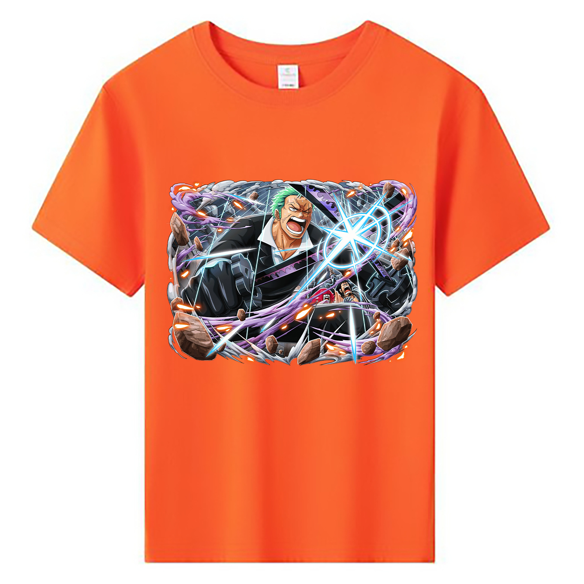 ワンピース ロロノア・ゾロ ONE PIECE Roronoa Zoro 綿100％キッズTシャツ（フロントプリント）