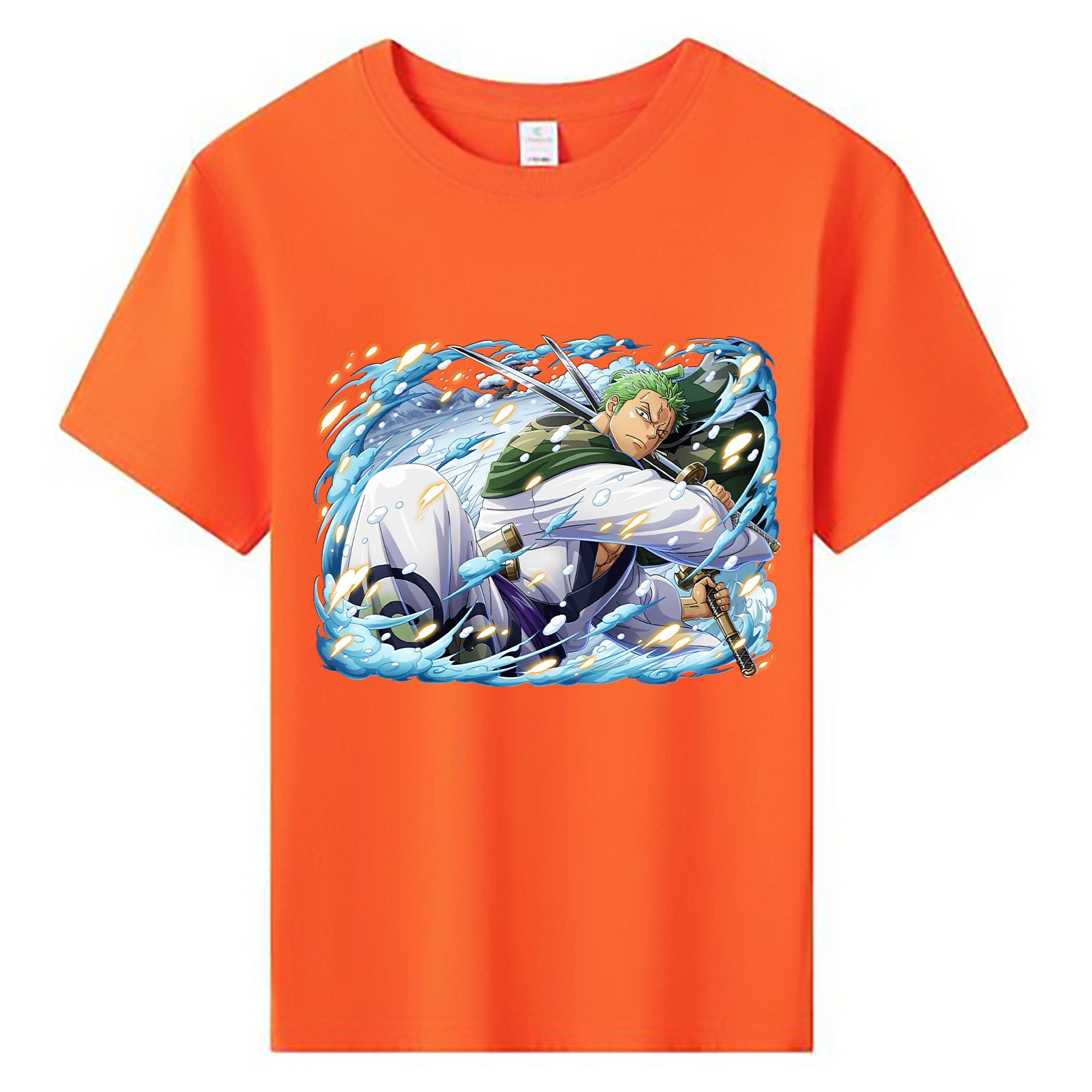 ワンピース ロロノア・ゾロ ONE PIECE Roronoa Zoro 綿100％キッズTシャツ（フロントプリント）