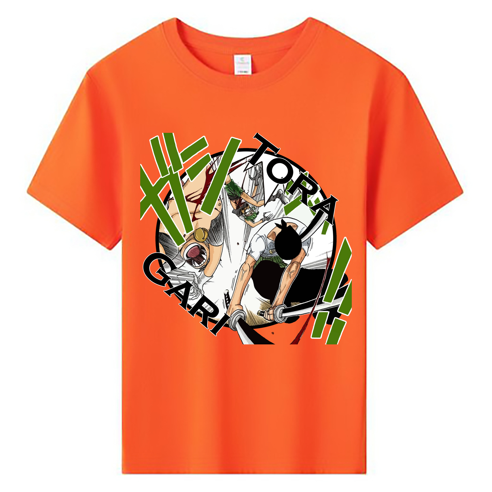 ワンピース ロロノア・ゾロ ONE PIECE Roronoa Zoro 綿100％キッズTシャツ（フロントプリント）
