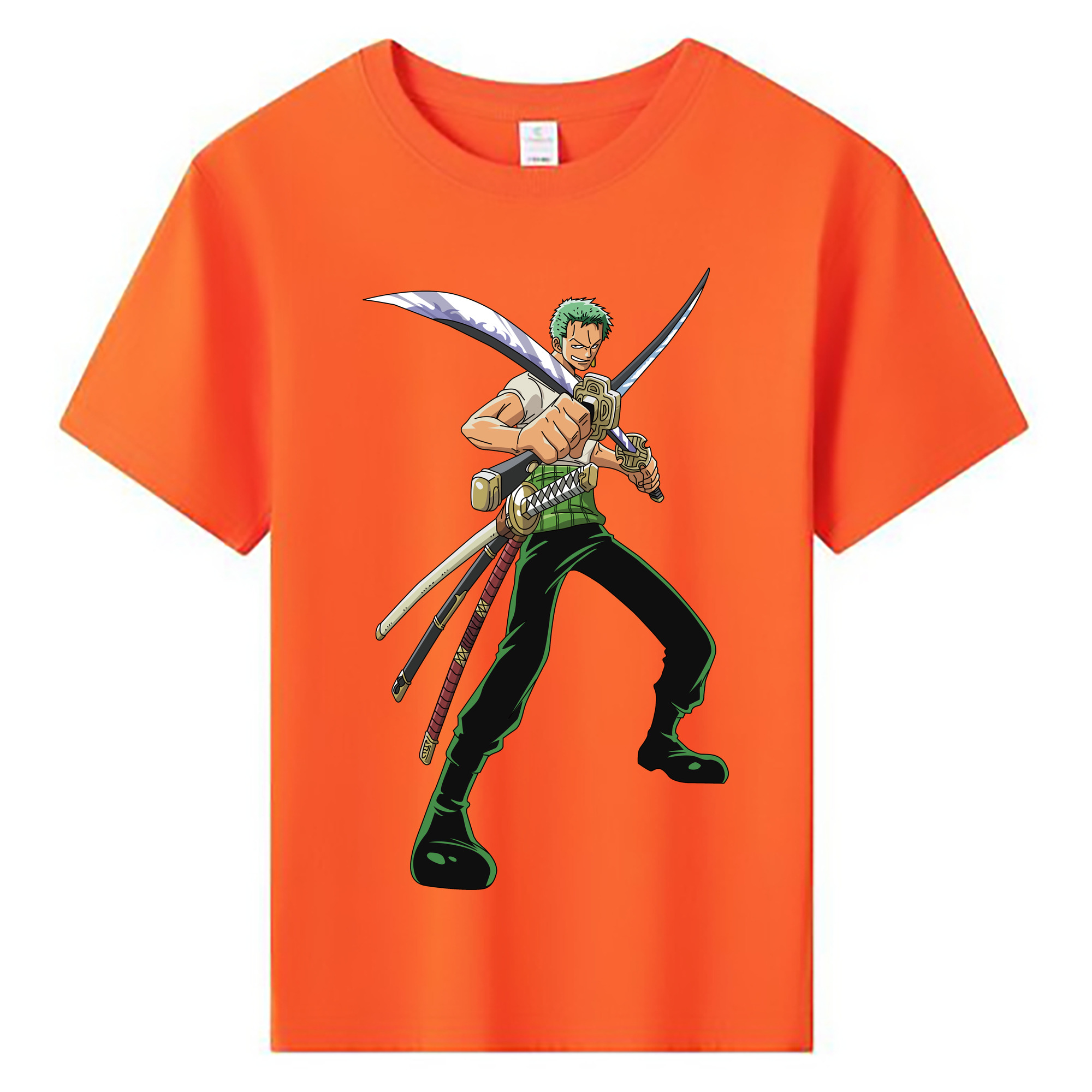 ワンピース ロロノア・ゾロ ONE PIECE Roronoa Zoro 綿100％キッズTシャツ（フロントプリント）