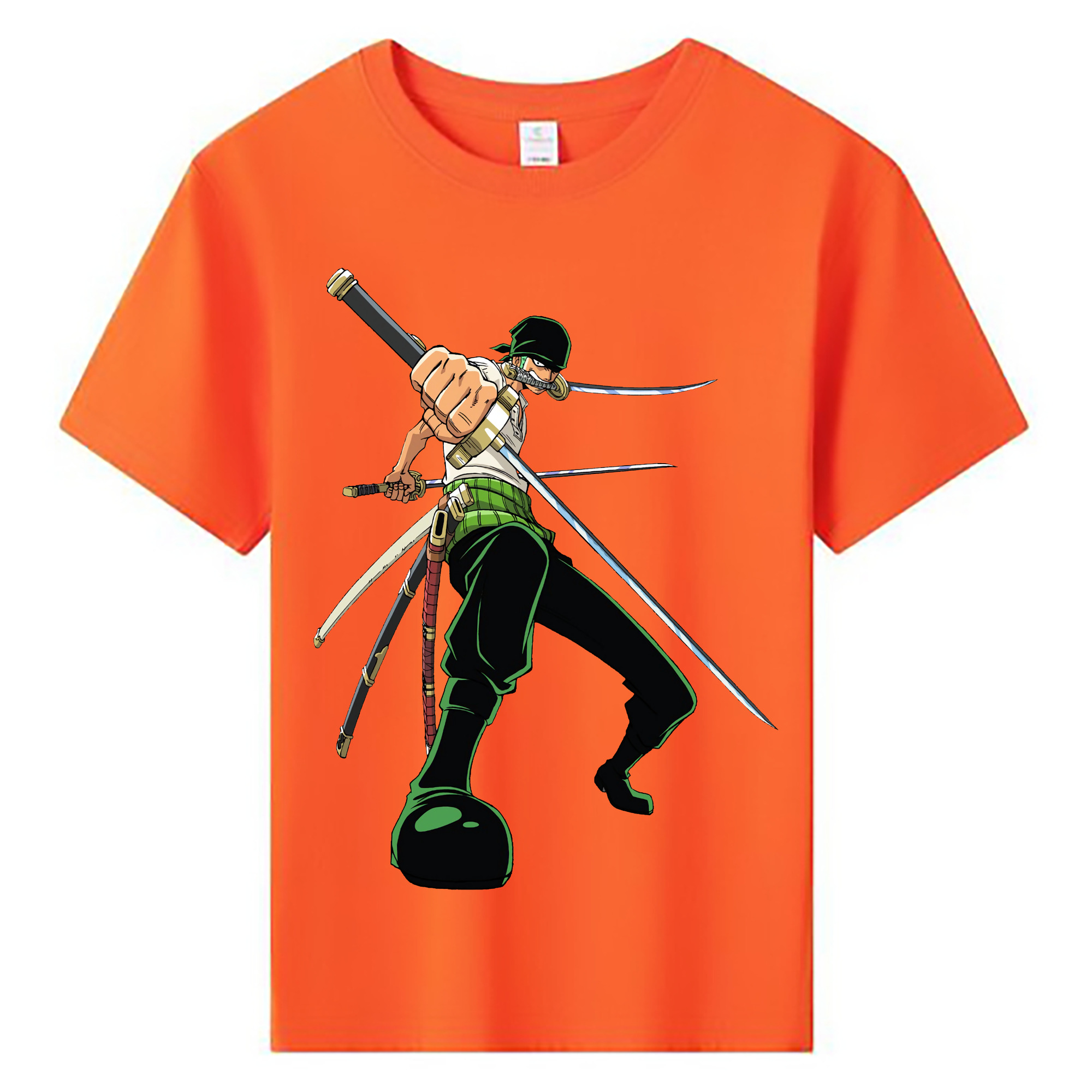 ワンピース ロロノア・ゾロ ONE PIECE Roronoa Zoro 綿100％キッズTシャツ（フロントプリント）