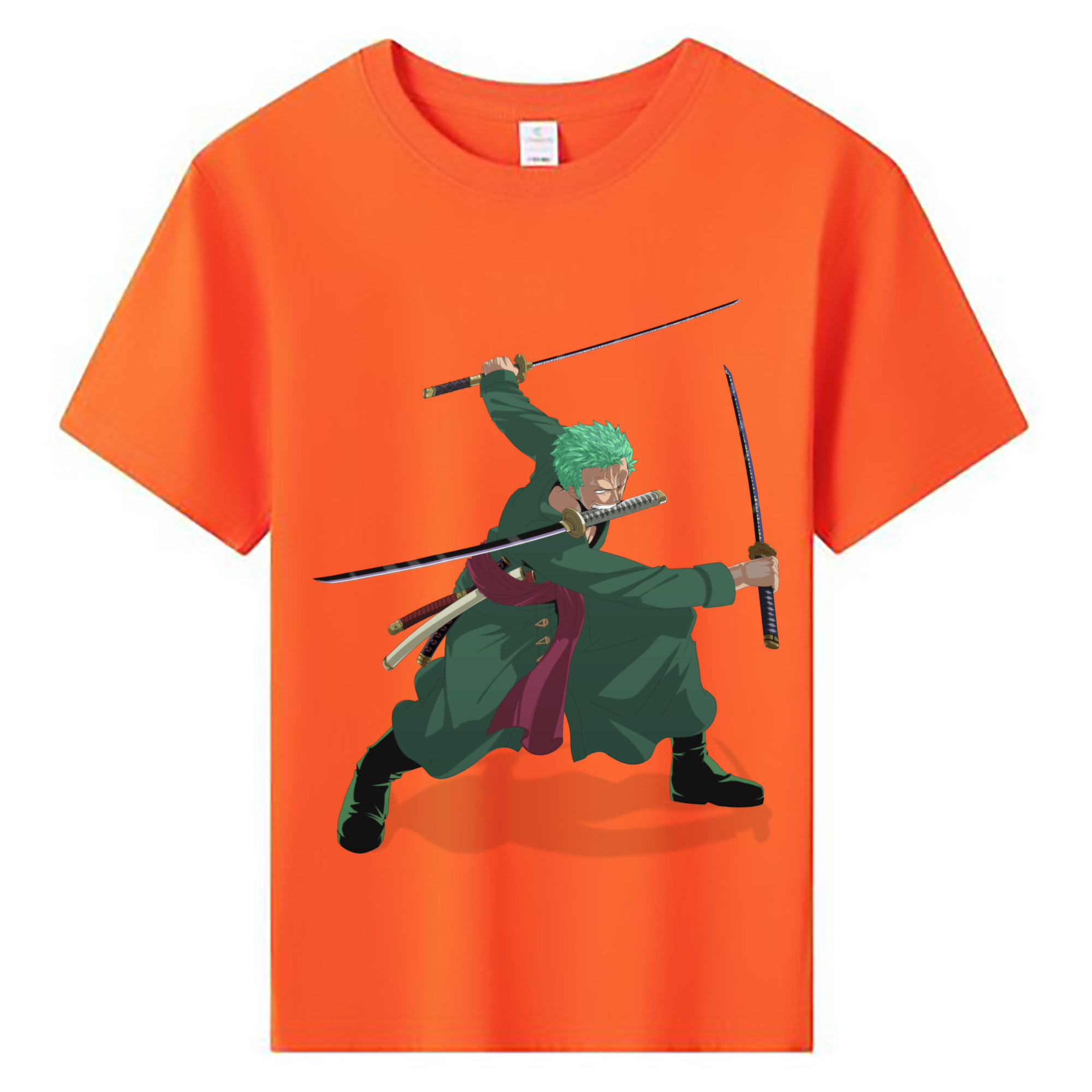ワンピース ロロノア・ゾロ ONE PIECE Roronoa Zoro 綿100％キッズTシャツ（フロントプリント）