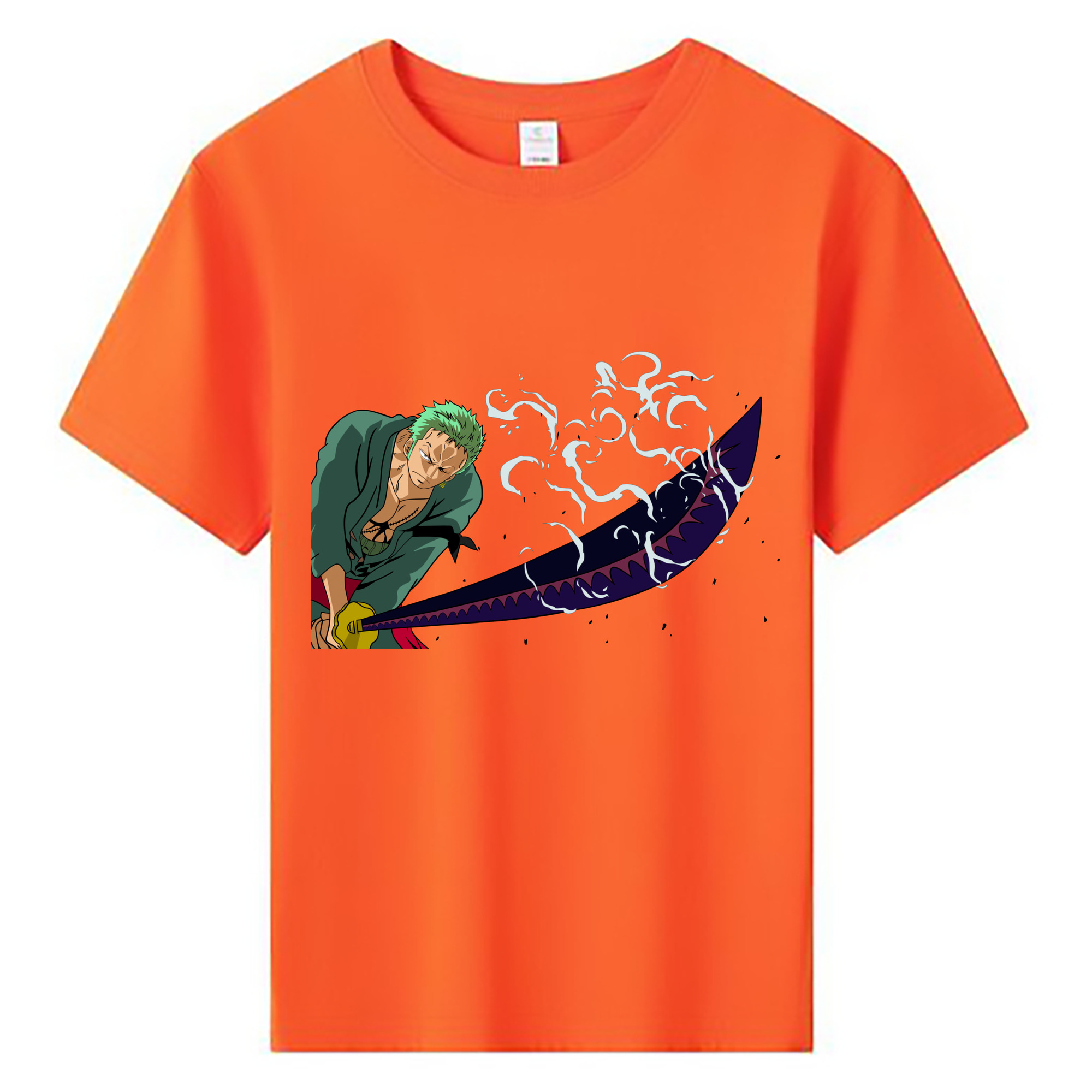 ワンピース ロロノア・ゾロ ONE PIECE Roronoa Zoro 綿100％キッズTシャツ（フロントプリント）