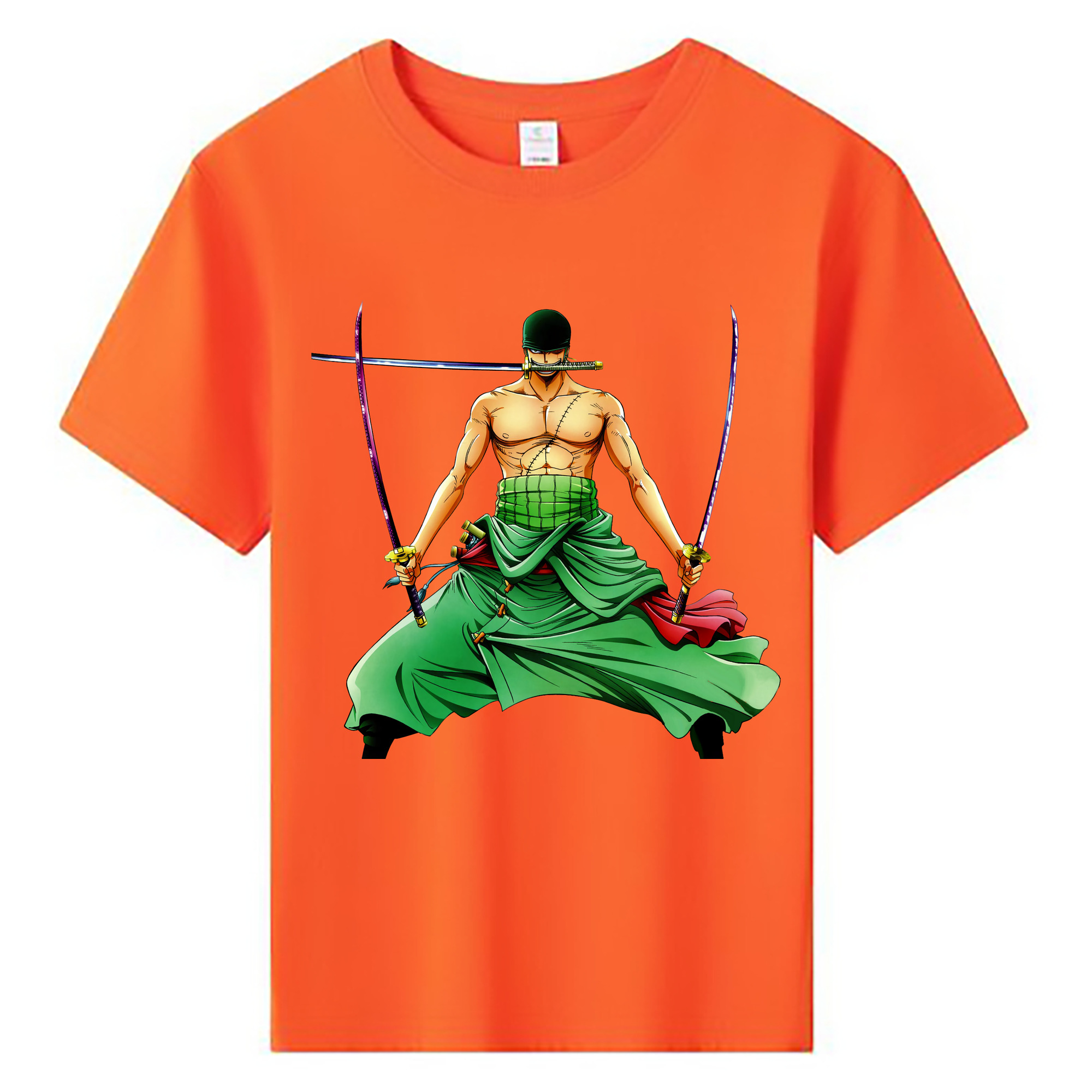 ワンピース ロロノア・ゾロ ONE PIECE Roronoa Zoro 綿100％キッズTシャツ（フロントプリント）