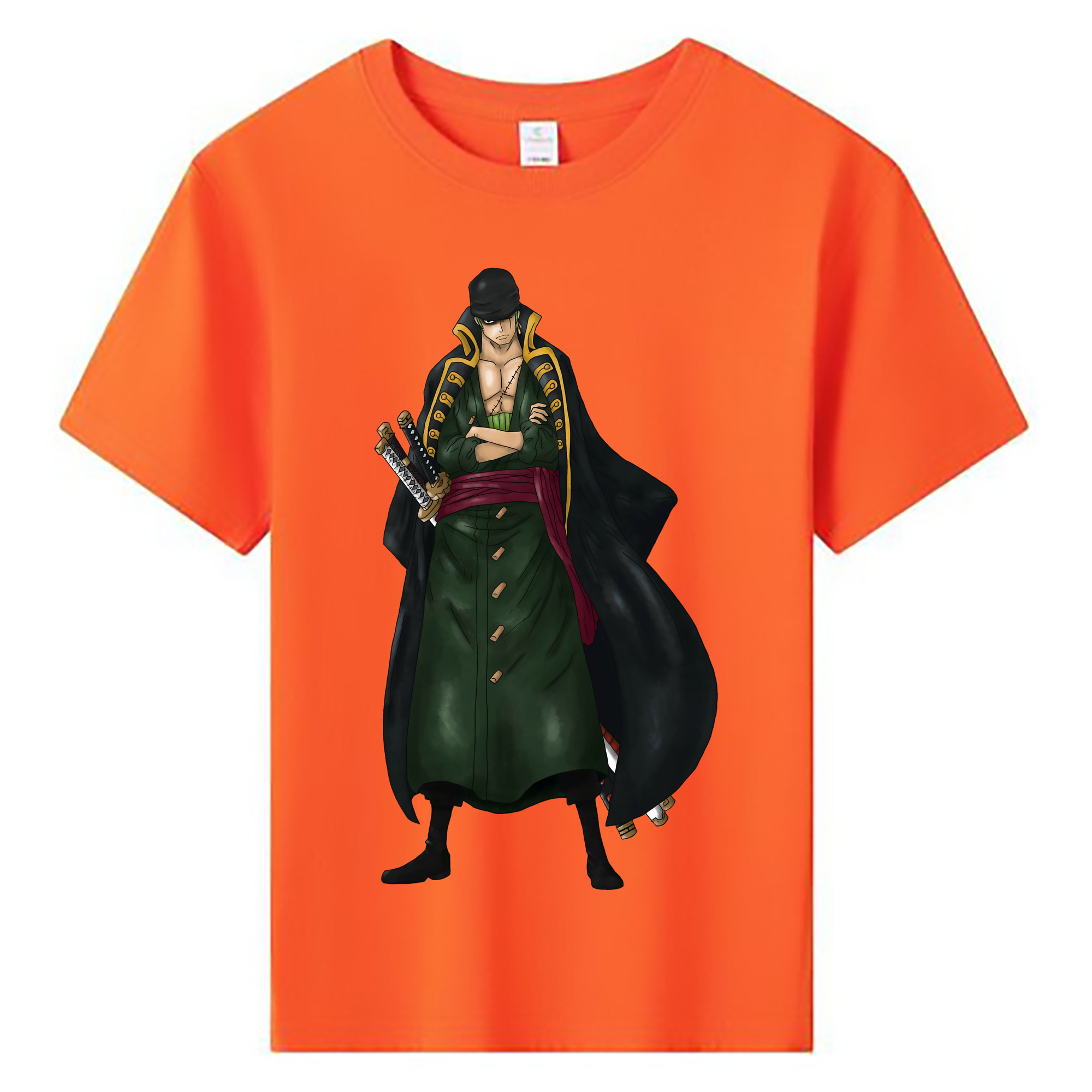 ワンピース ロロノア・ゾロ ONE PIECE Roronoa Zoro 綿100％キッズTシャツ（フロントプリント）