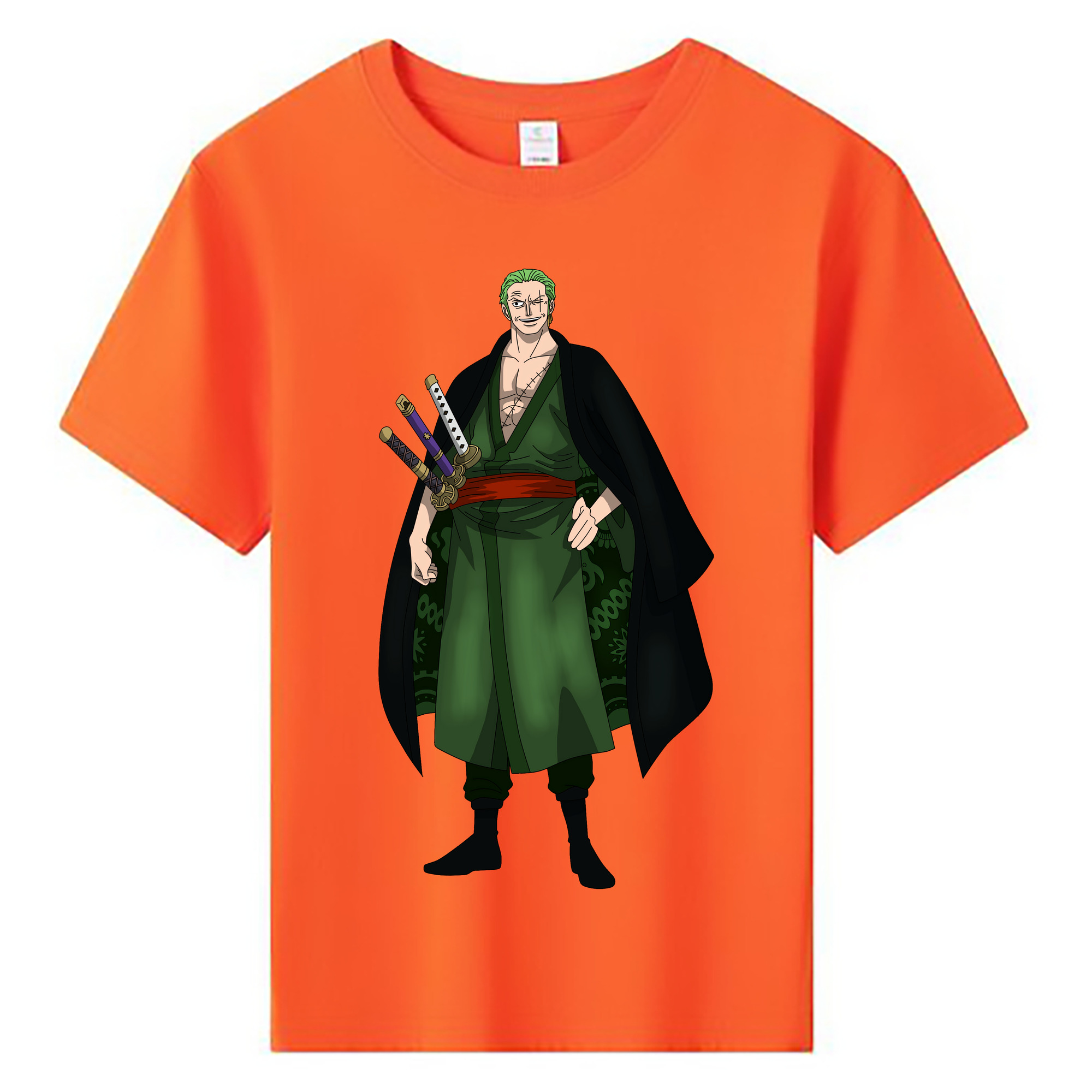 ワンピース ロロノア・ゾロ ONE PIECE Roronoa Zoro 綿100％キッズTシャツ（フロントプリント）