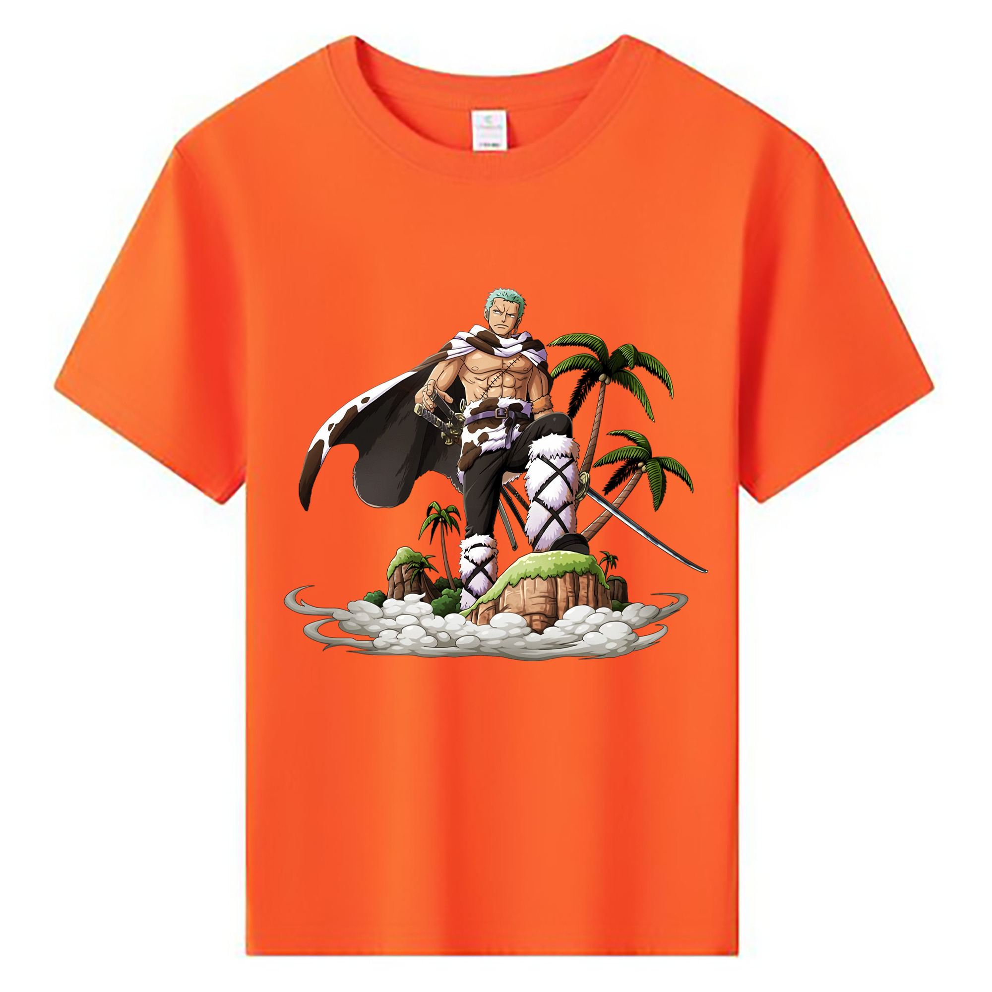 ワンピース ロロノア・ゾロ ONE PIECE Roronoa Zoro 綿100％キッズTシャツ（フロントプリント）