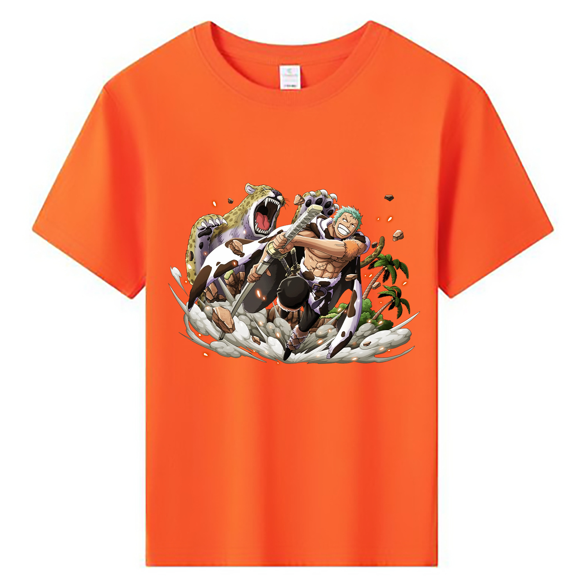 ワンピース ロロノア・ゾロ ONE PIECE Roronoa Zoro 綿100％キッズTシャツ（フロントプリント）