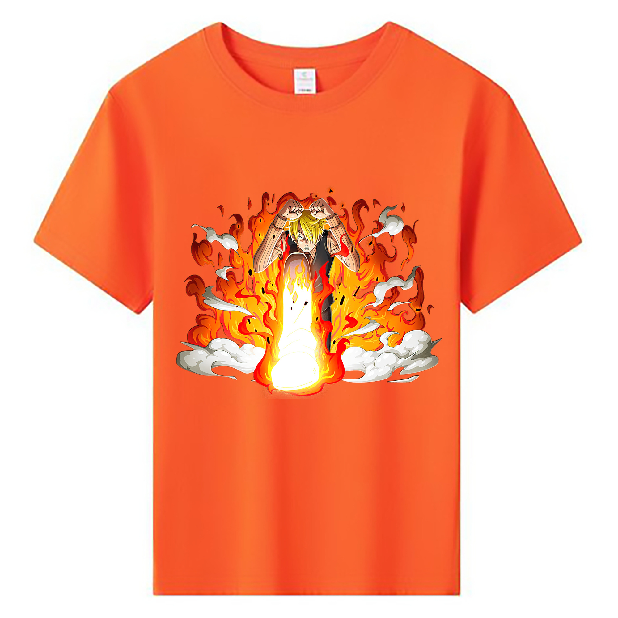 （画像用） ワンピース サンジ ONE PIECE Sanji 綿100％キッズTシャツ（フロントプリント）