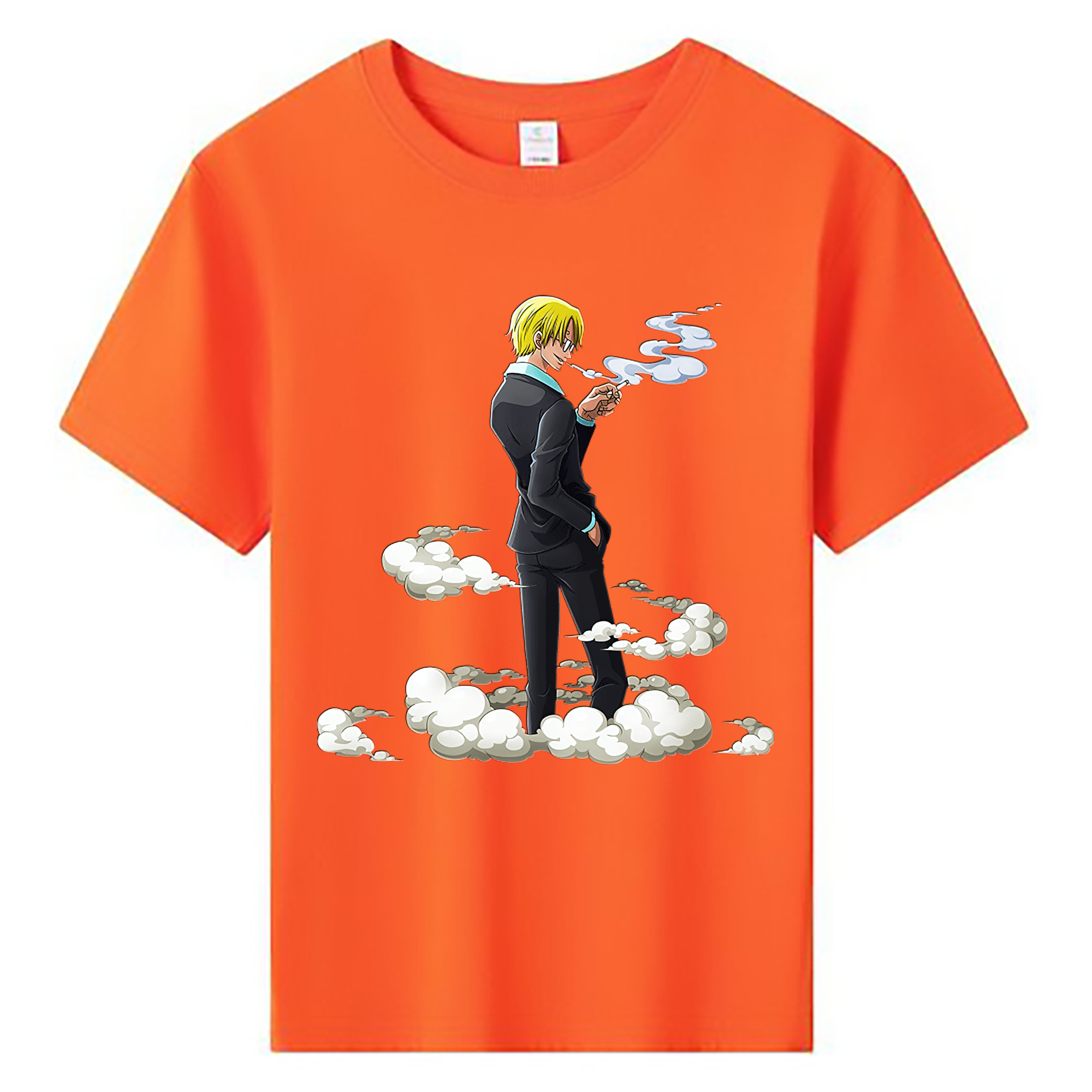 （画像用） ワンピース サンジ ONE PIECE Sanji 綿100％キッズTシャツ（フロントプリント）