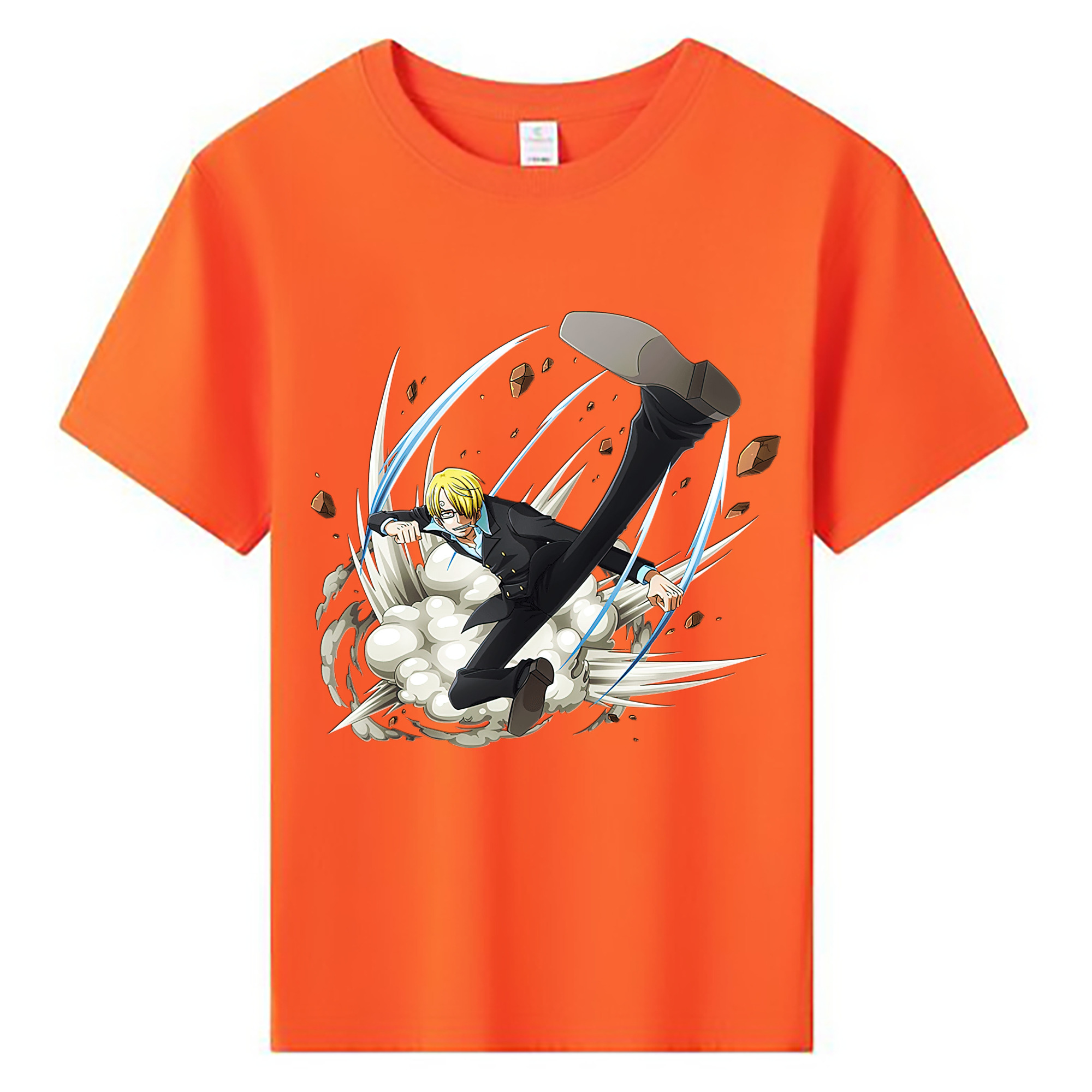 （画像用） ワンピース サンジ ONE PIECE Sanji 綿100％キッズTシャツ（フロントプリント）