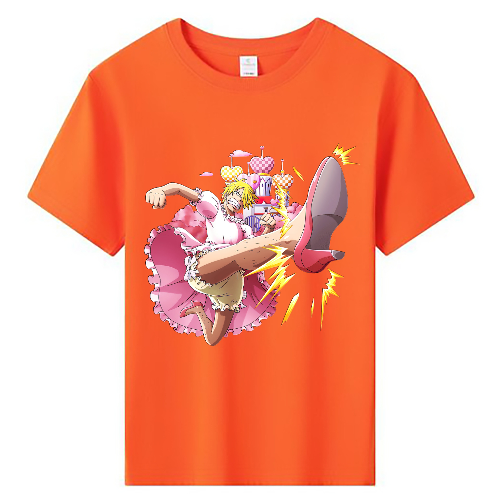 （画像用） ワンピース サンジ ONE PIECE Sanji 綿100％キッズTシャツ（フロントプリント）