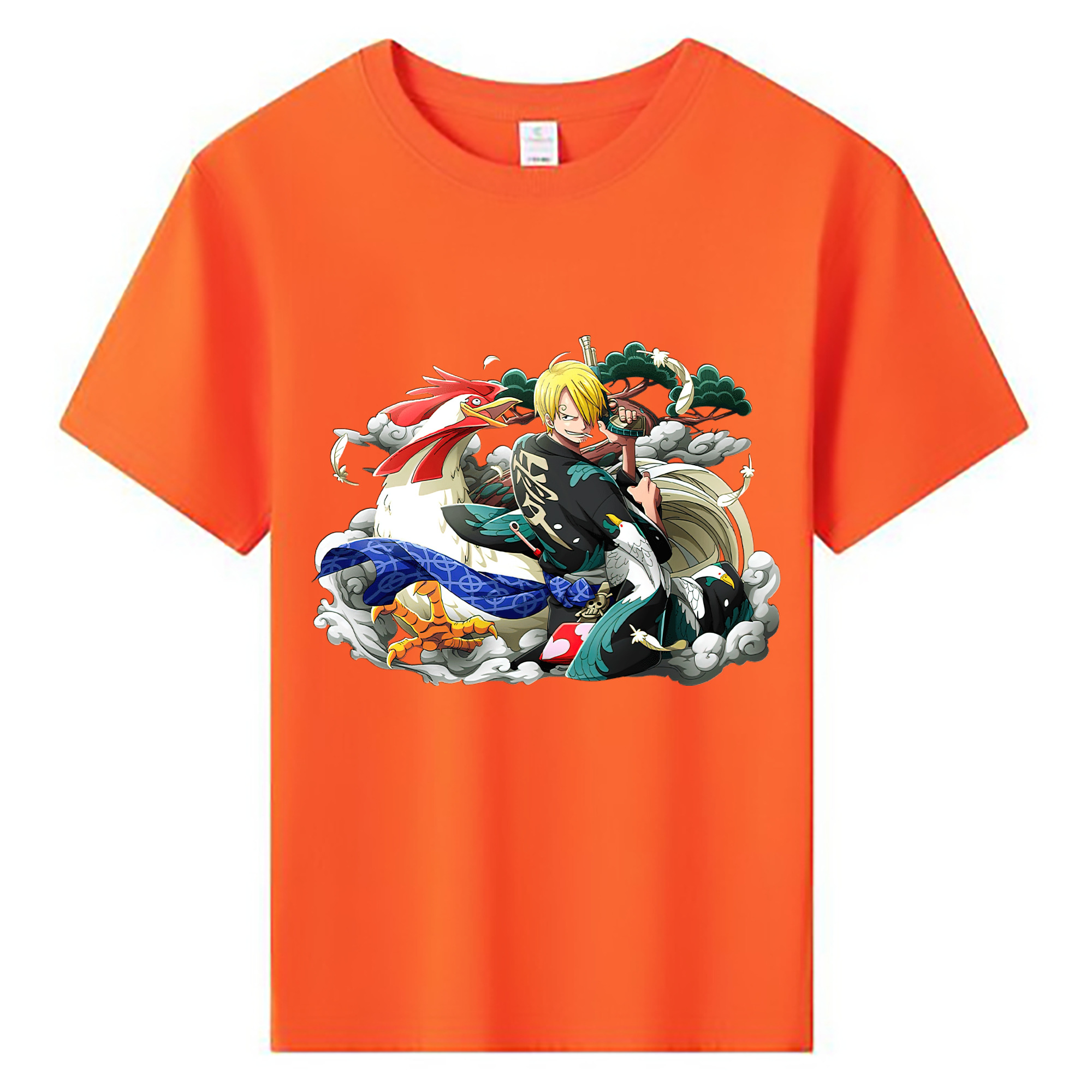 （画像用） ワンピース サンジ ONE PIECE Sanji 綿100％キッズTシャツ（フロントプリント）