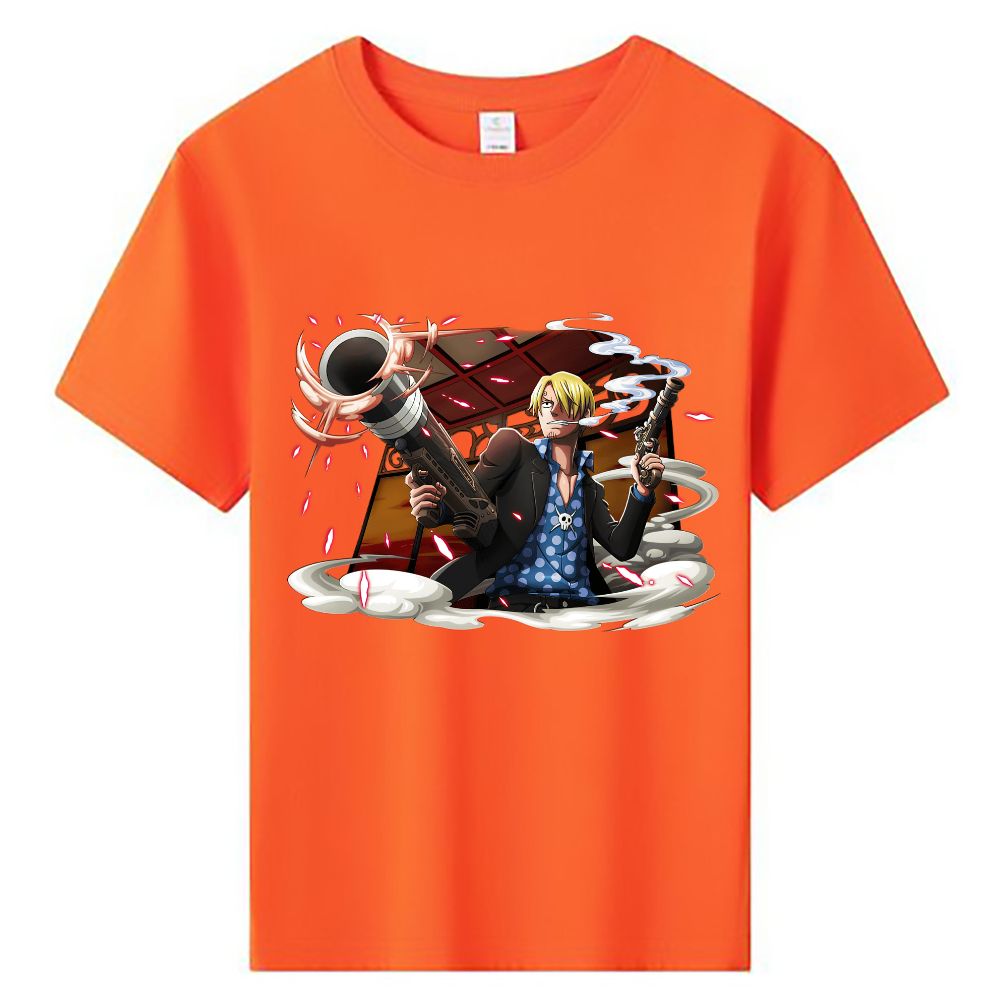 （画像用） ワンピース サンジ ONE PIECE Sanji 綿100％キッズTシャツ（フロントプリント）