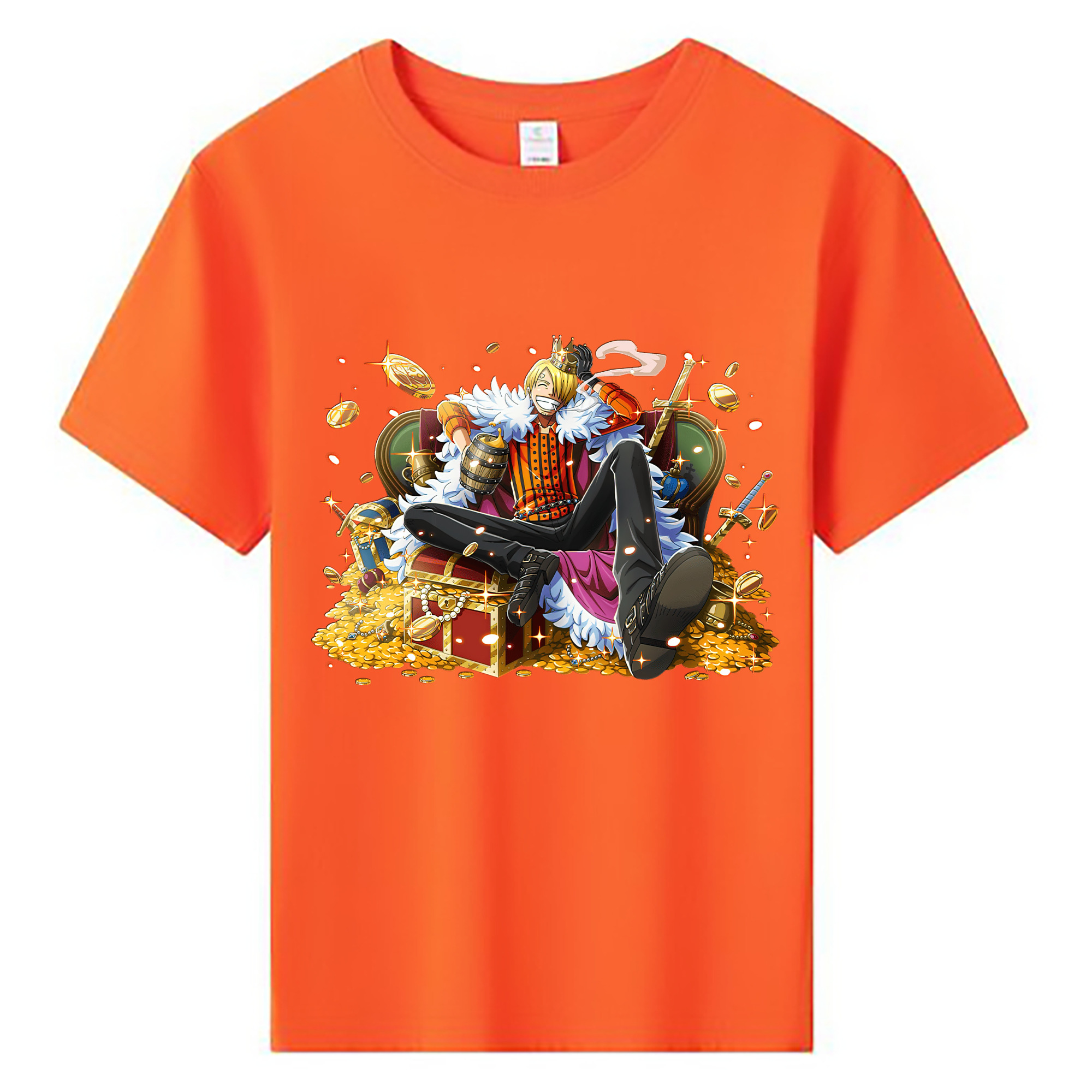 （画像用） ワンピース サンジ ONE PIECE Sanji 綿100％キッズTシャツ（フロントプリント）