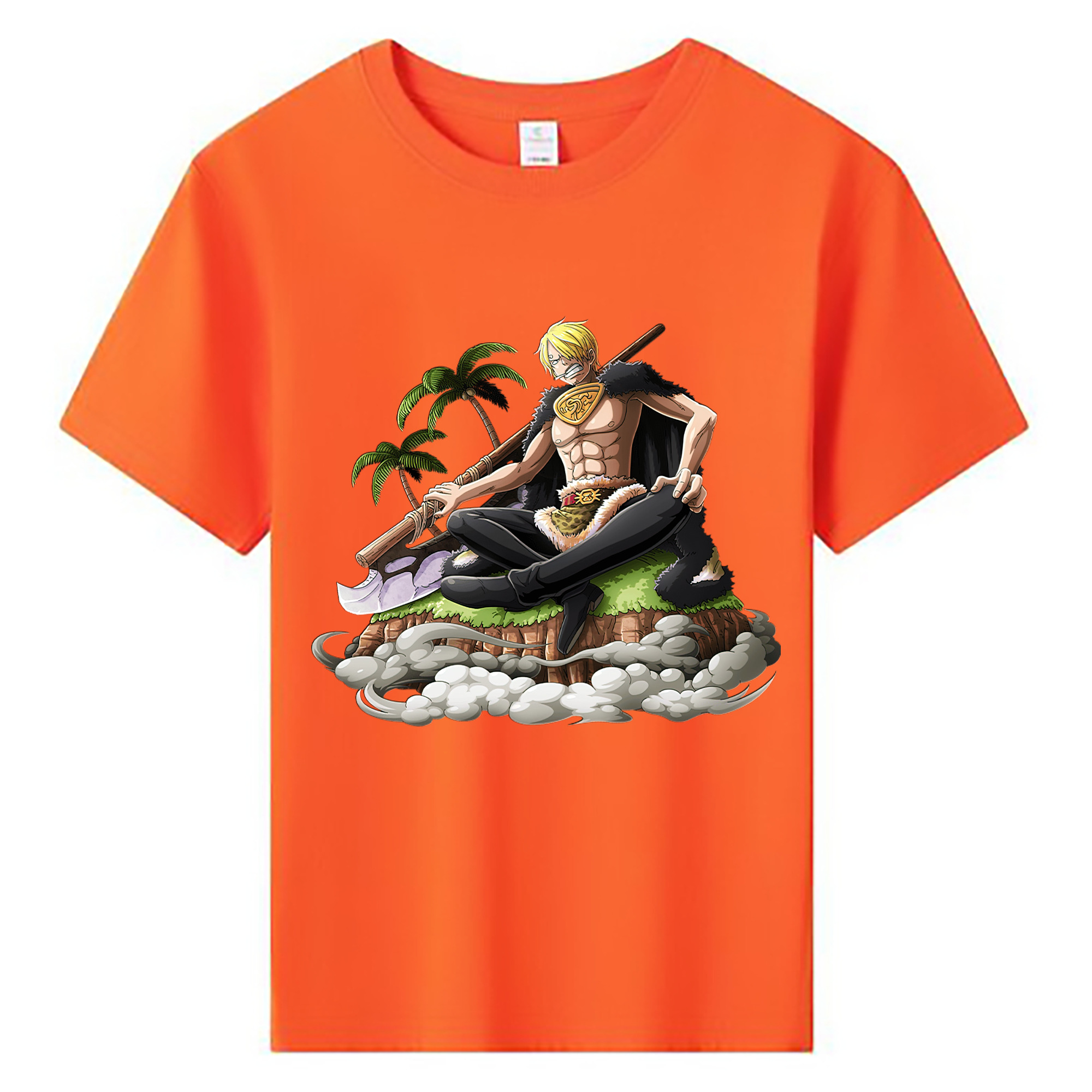（画像用） ワンピース サンジ ONE PIECE Sanji 綿100％キッズTシャツ（フロントプリント）