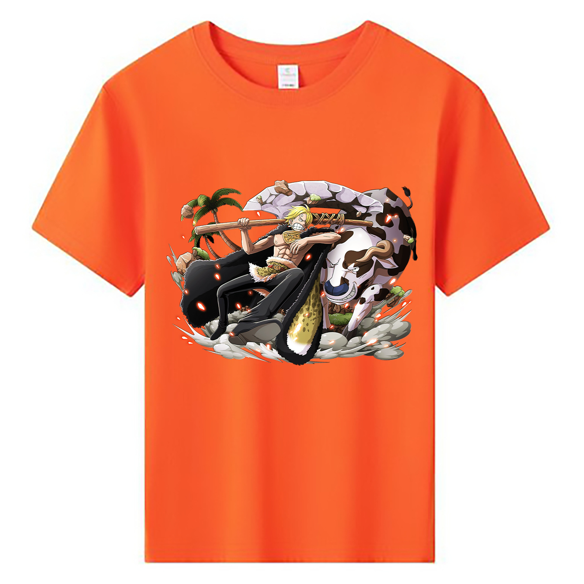 （画像用） ワンピース サンジ ONE PIECE Sanji 綿100％キッズTシャツ（フロントプリント）
