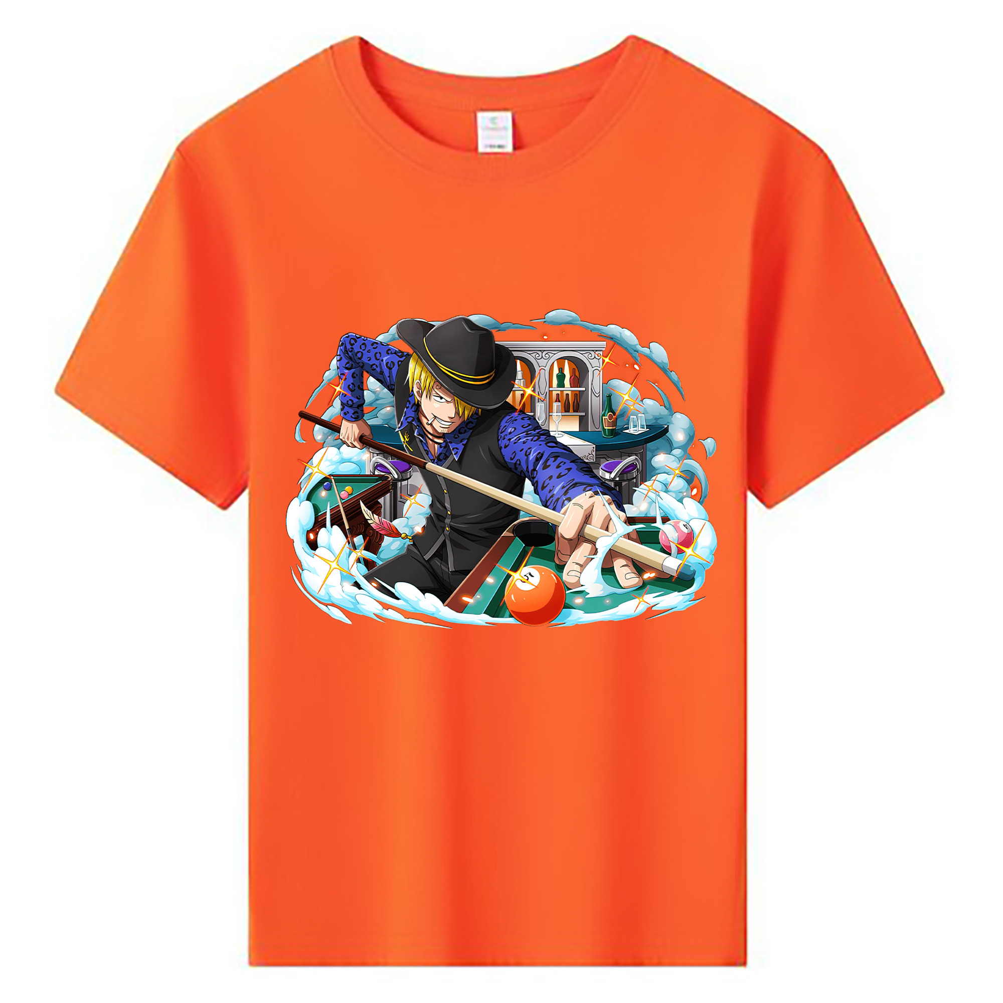 （画像用） ワンピース サンジ ONE PIECE Sanji 綿100％キッズTシャツ（フロントプリント）