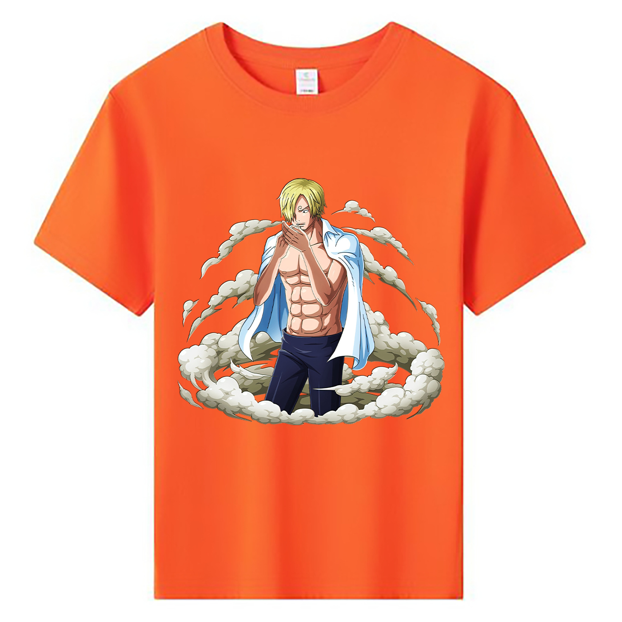 （画像用） ワンピース サンジ ONE PIECE Sanji 綿100％キッズTシャツ（フロントプリント）