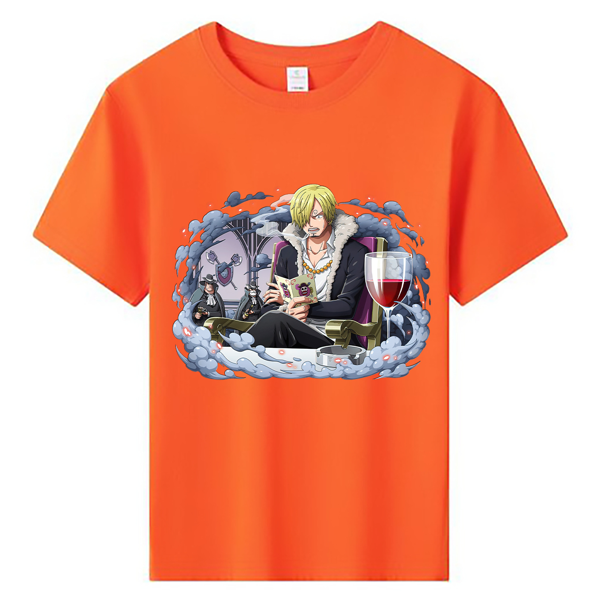 （画像用） ワンピース サンジ ONE PIECE Sanji 綿100％キッズTシャツ（フロントプリント）