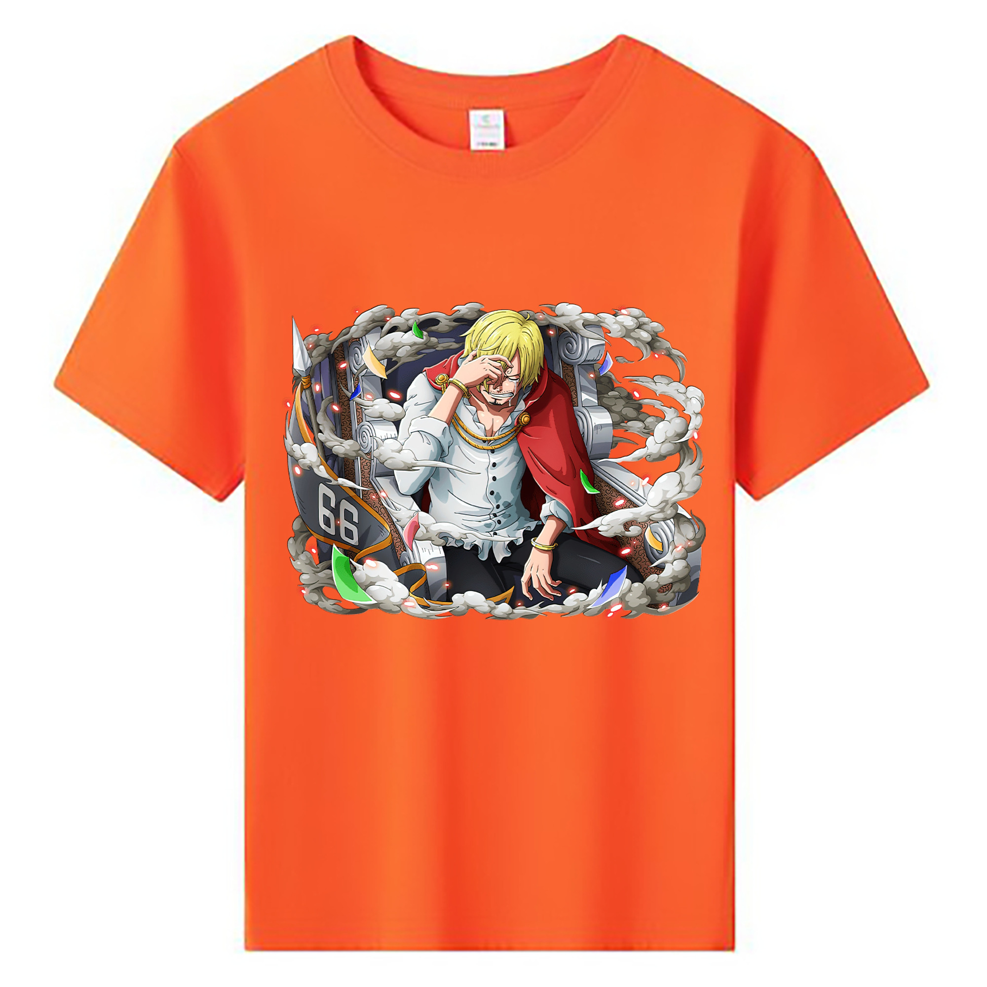 （画像用） ワンピース サンジ ONE PIECE Sanji 綿100％キッズTシャツ（フロントプリント）