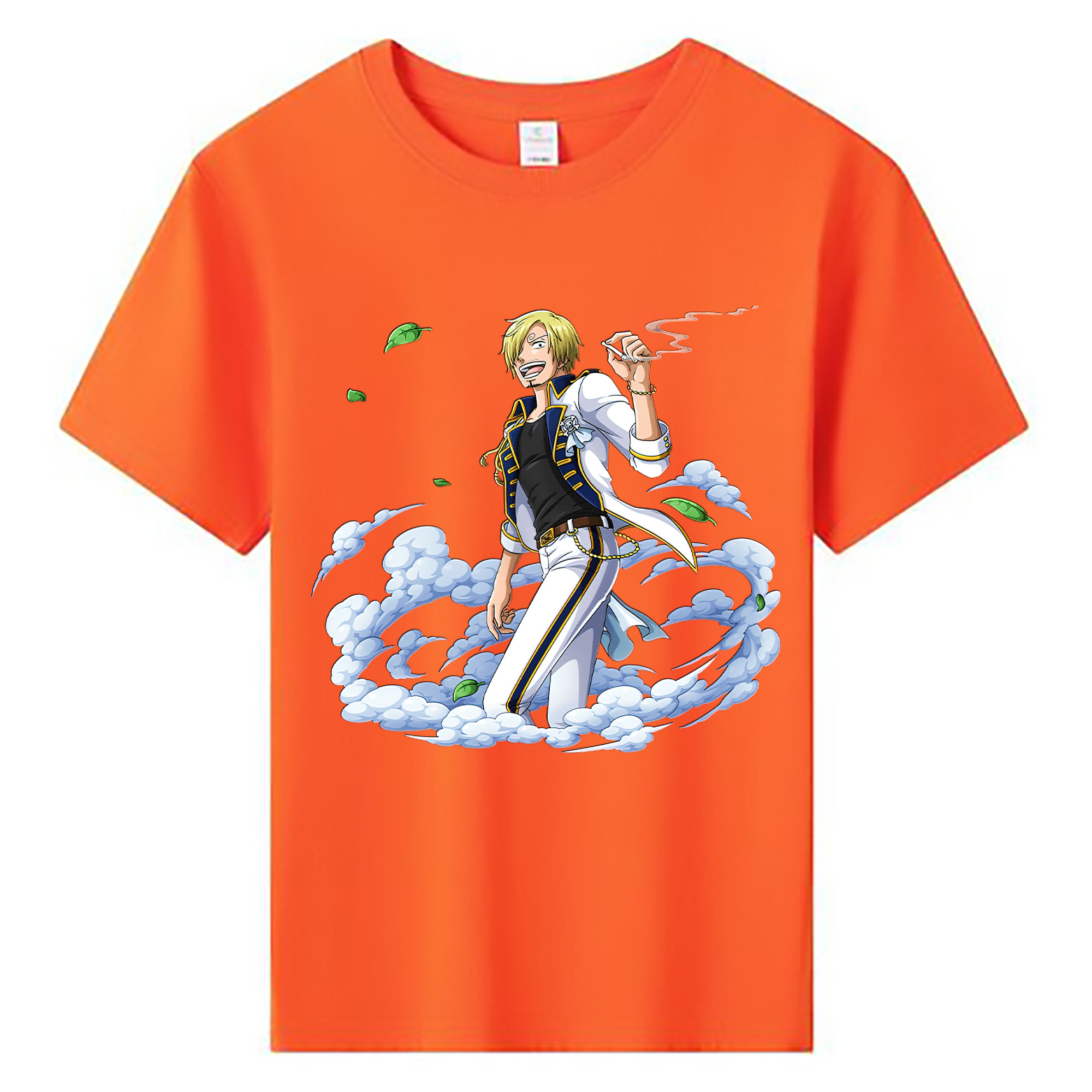 （画像用） ワンピース サンジ ONE PIECE Sanji 綿100％キッズTシャツ（フロントプリント）