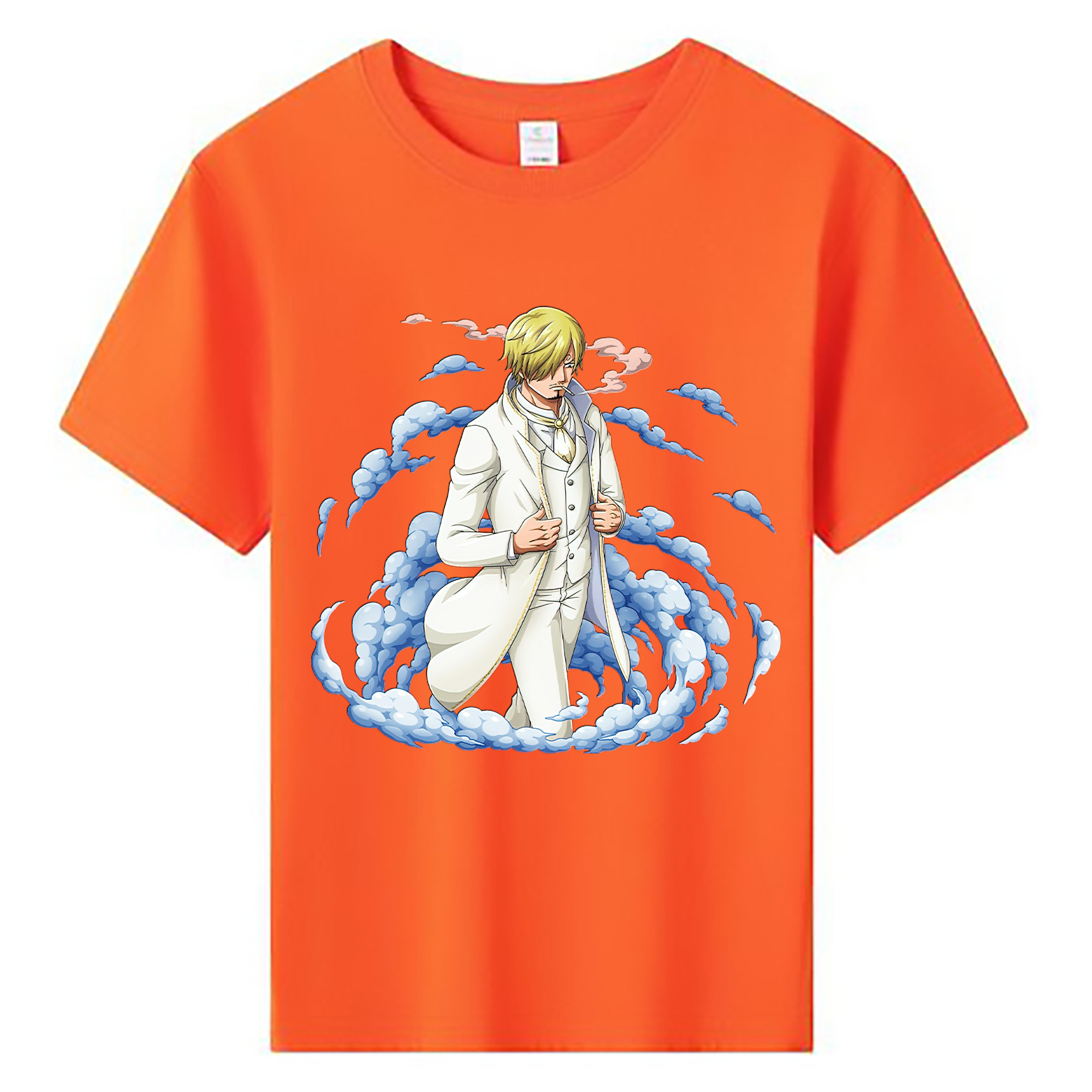 （画像用） ワンピース サンジ ONE PIECE Sanji 綿100％キッズTシャツ（フロントプリント）