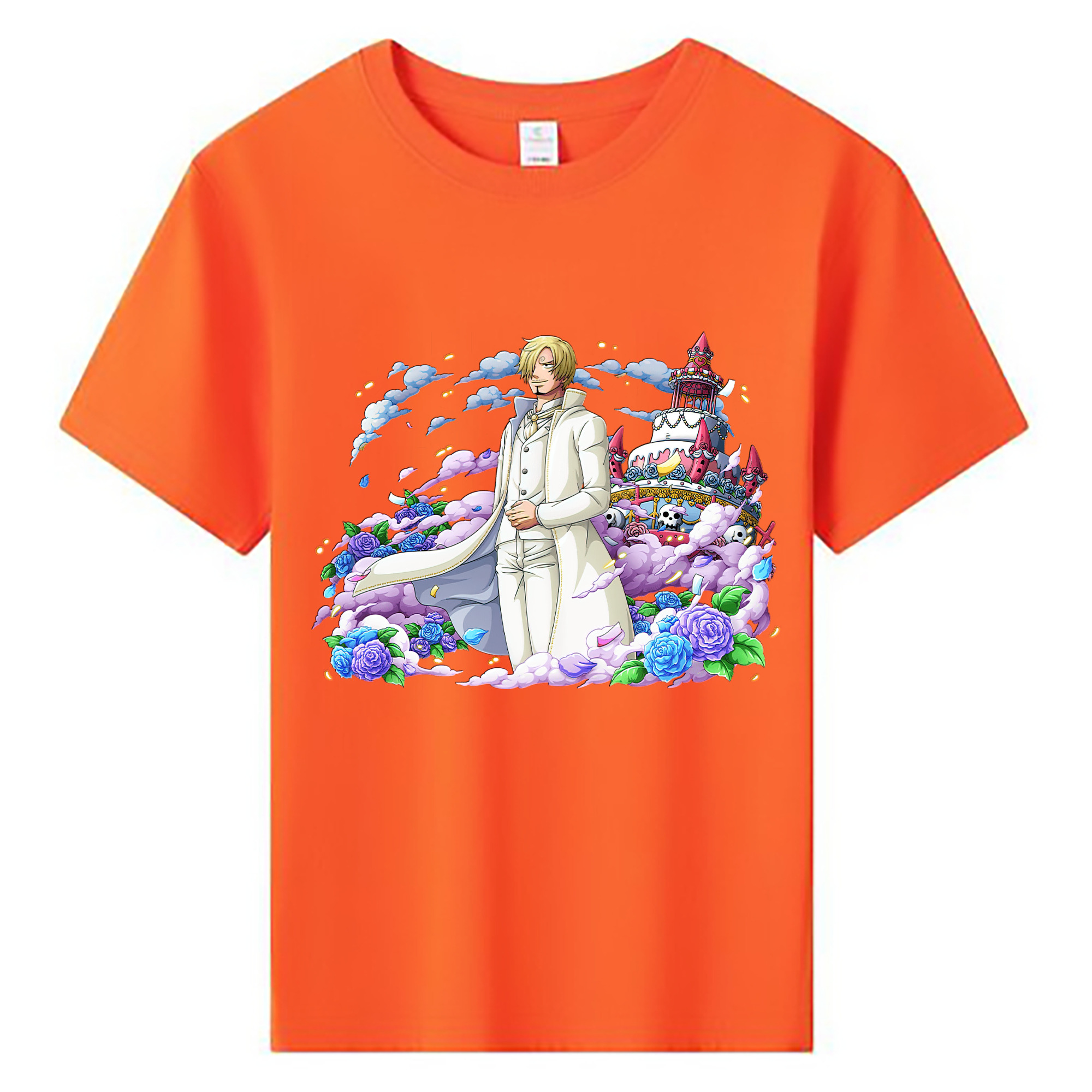 （画像用） ワンピース サンジ ONE PIECE Sanji 綿100％キッズTシャツ（フロントプリント）