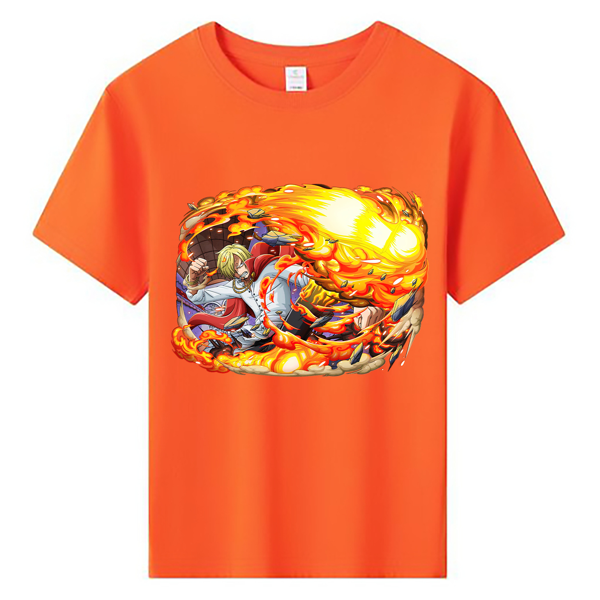 （画像用） ワンピース サンジ ONE PIECE Sanji 綿100％キッズTシャツ（フロントプリント）