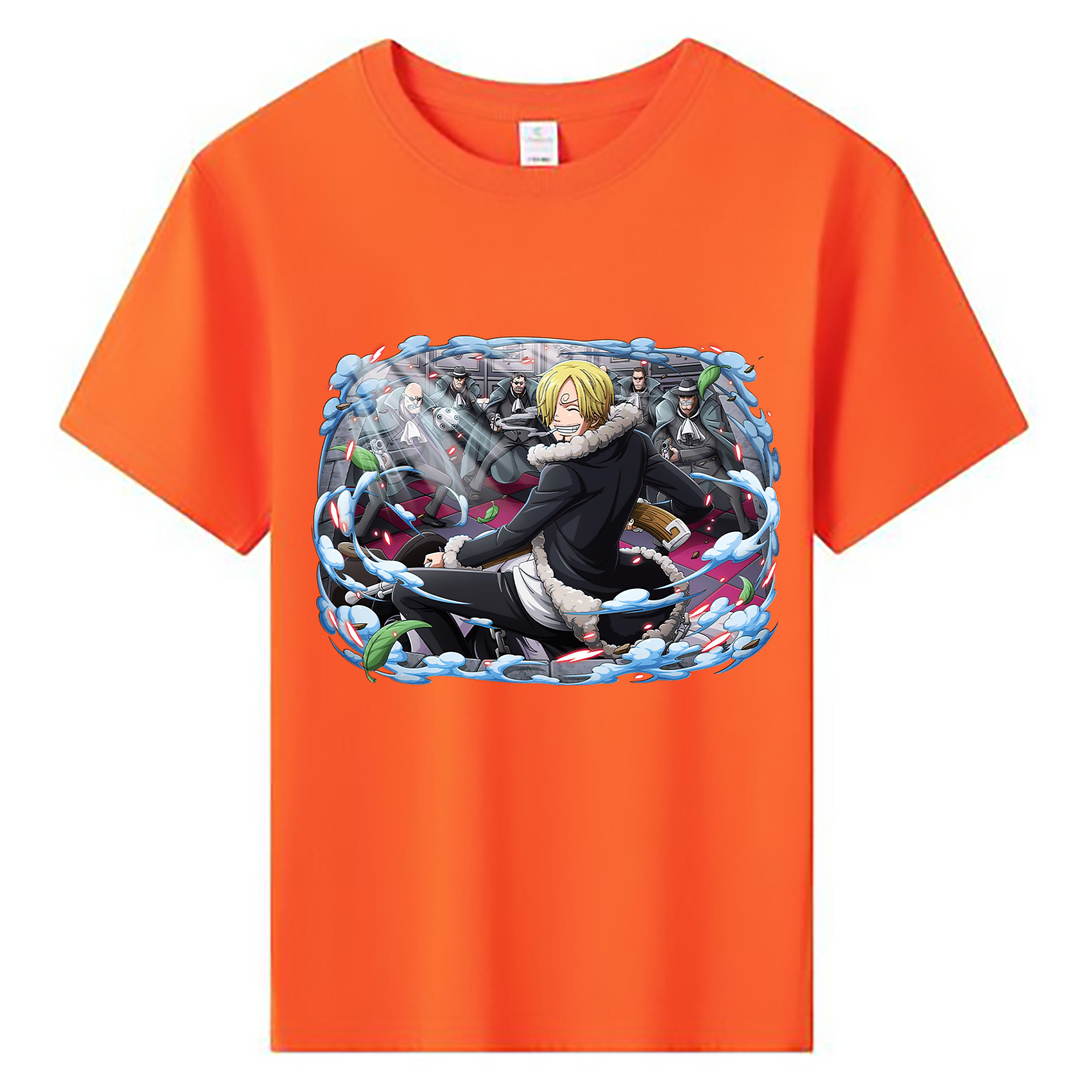 （画像用） ワンピース サンジ ONE PIECE Sanji 綿100％キッズTシャツ（フロントプリント）