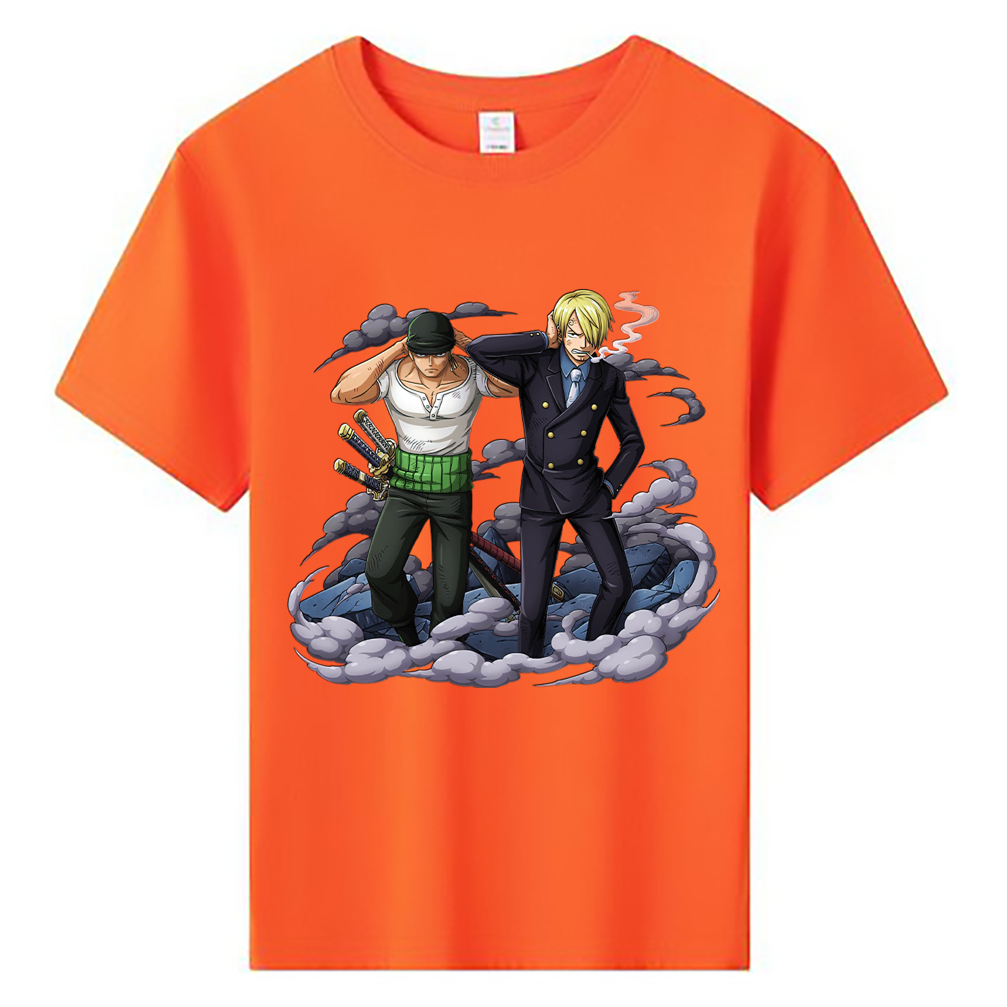 （画像用） ワンピース サンジ ONE PIECE Sanji 綿100％キッズTシャツ（フロントプリント）