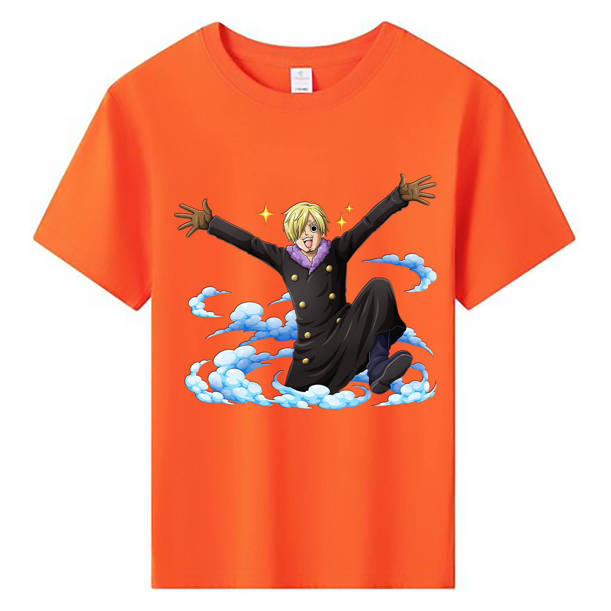 （画像用） ワンピース サンジ ONE PIECE Sanji 綿100％キッズTシャツ（フロントプリント）
