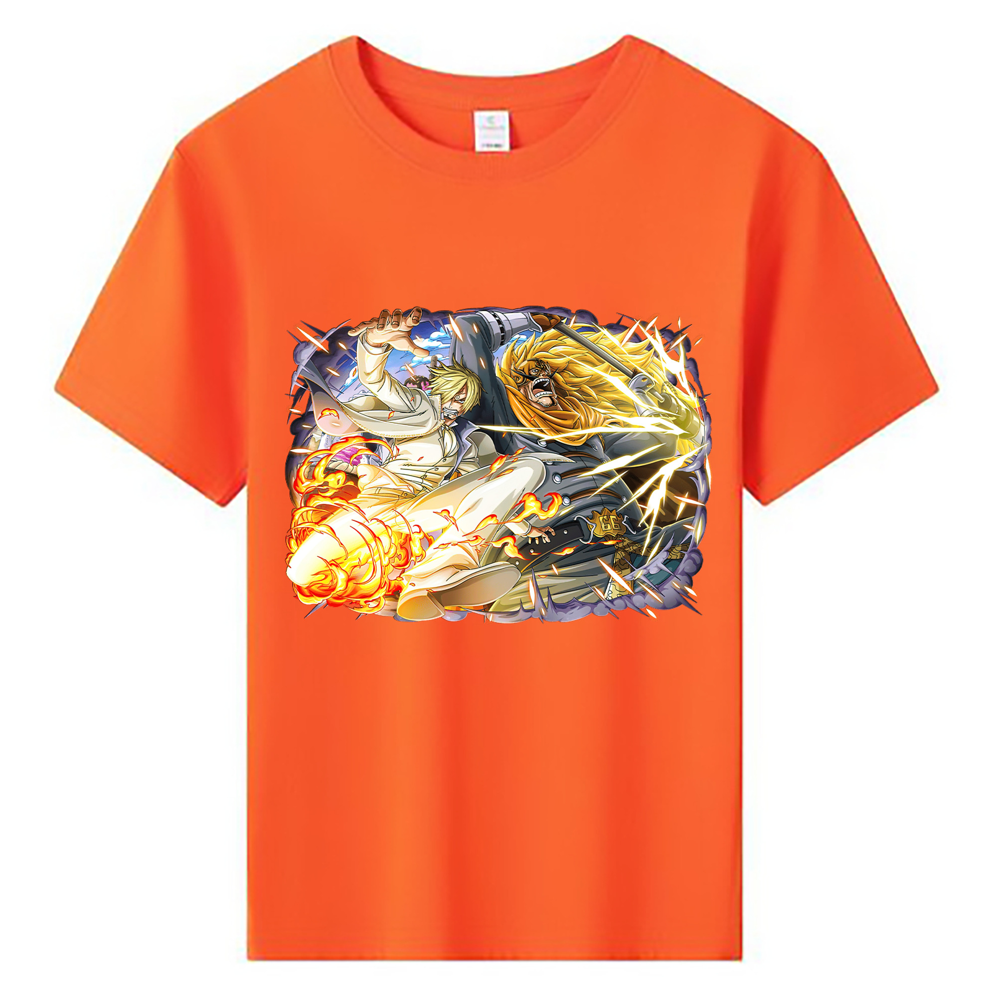 （画像用） ワンピース サンジ ONE PIECE Sanji 綿100％キッズTシャツ（フロントプリント）